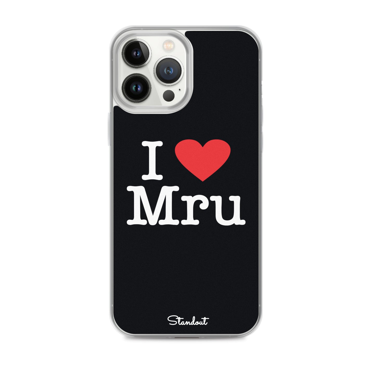 I love Mru original Clear Case for iPhone®