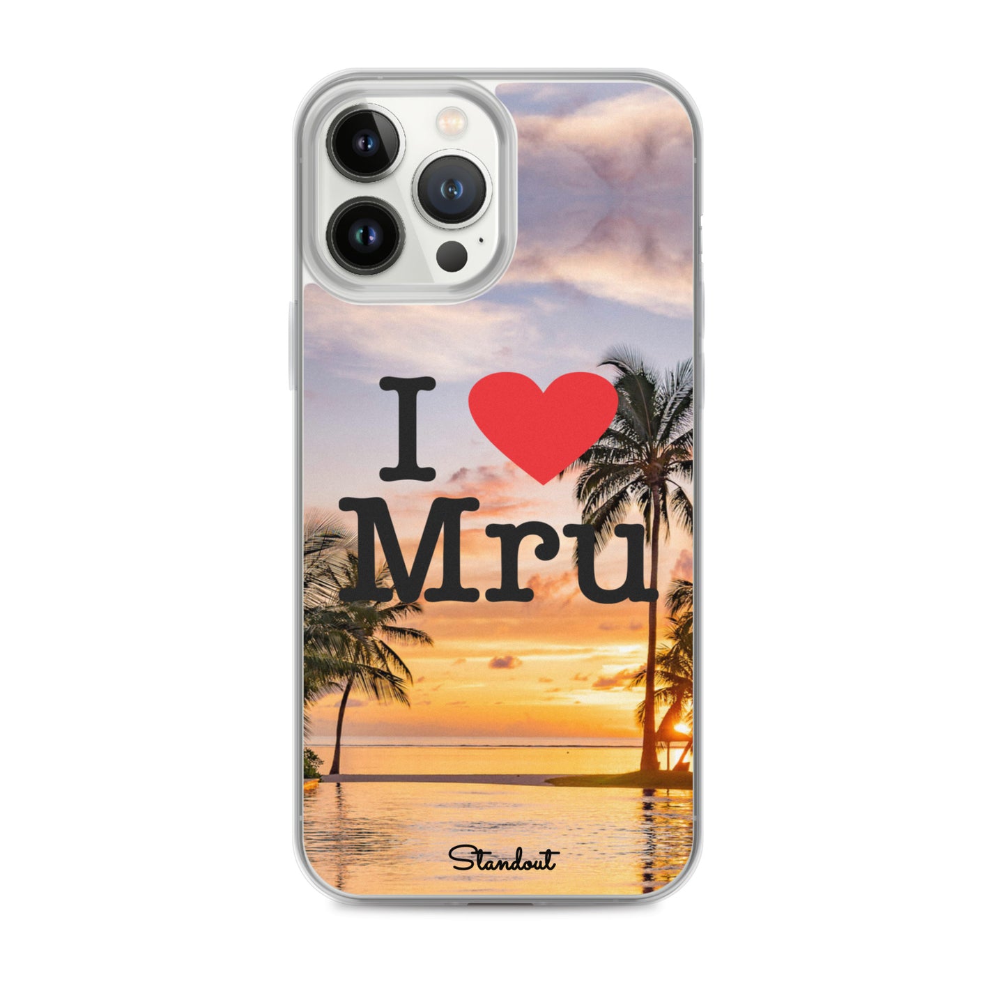 I love Mru Sunset Clear Case for iPhone®