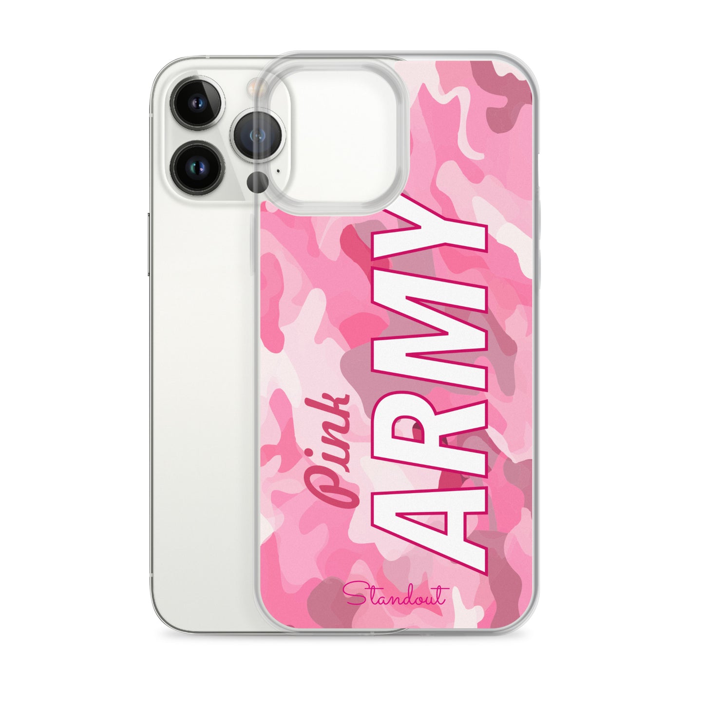 Pink Army Clear Case for iPhone® CCI089