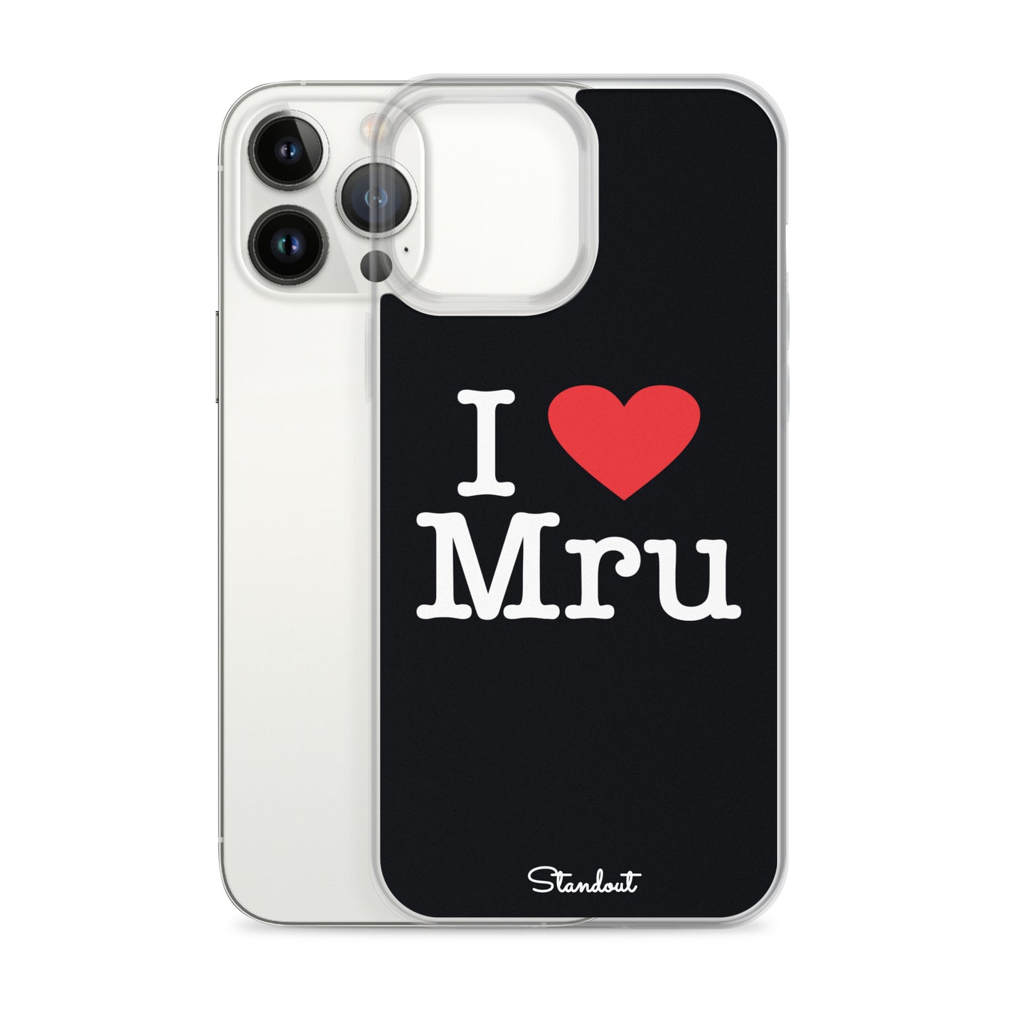 I love Mru original Clear Case for iPhone®