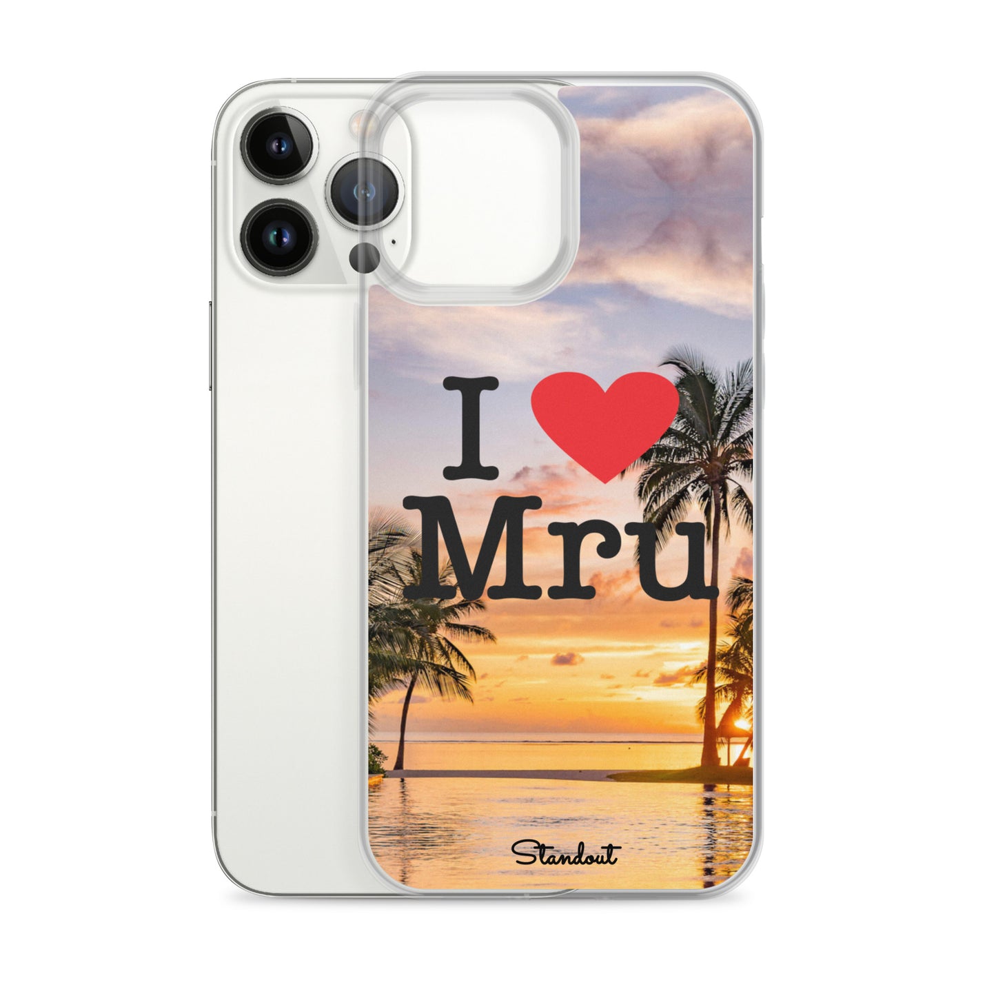 I love Mru Sunset Clear Case for iPhone®