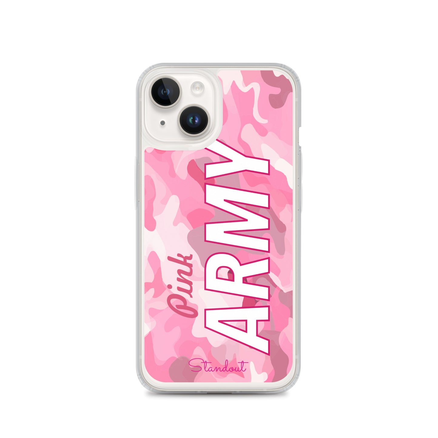 Pink Army Clear Case for iPhone® CCI089