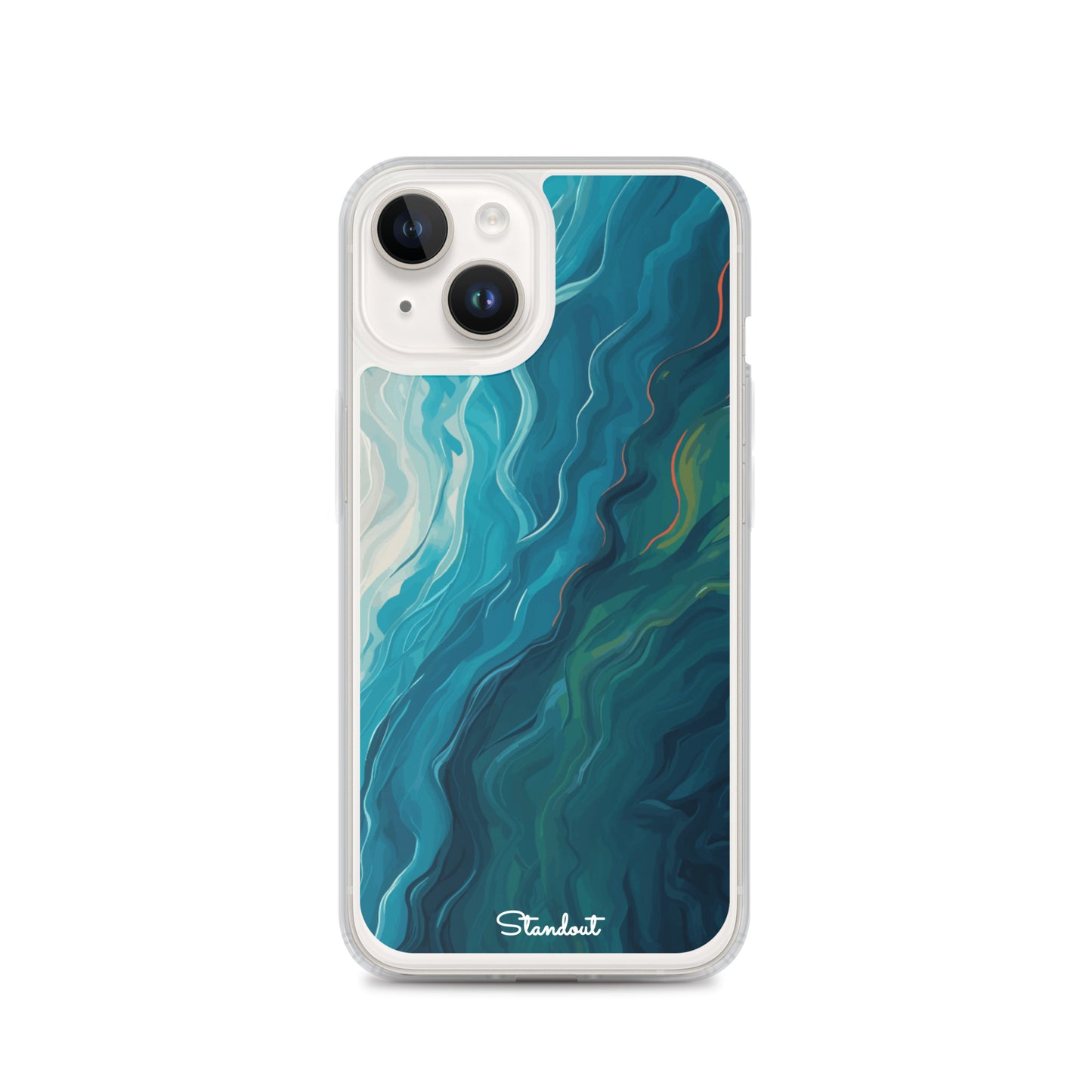 Liquid Blue Clear Case for iPhone®