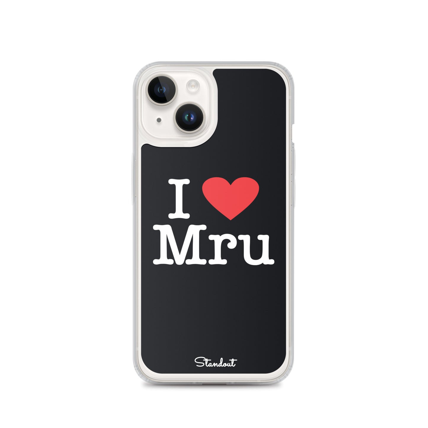 I love Mru original Clear Case for iPhone®