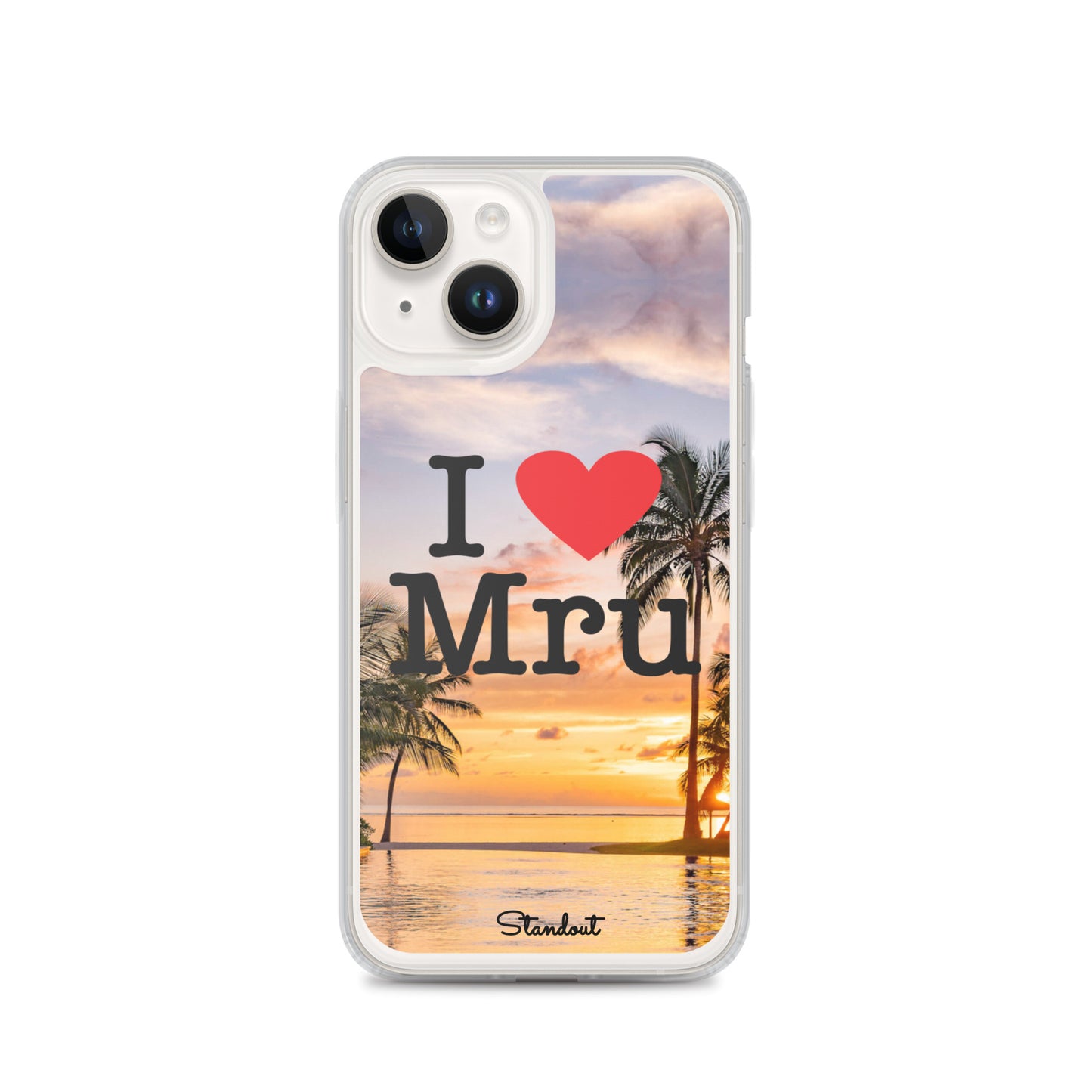 I love Mru Sunset Clear Case for iPhone®