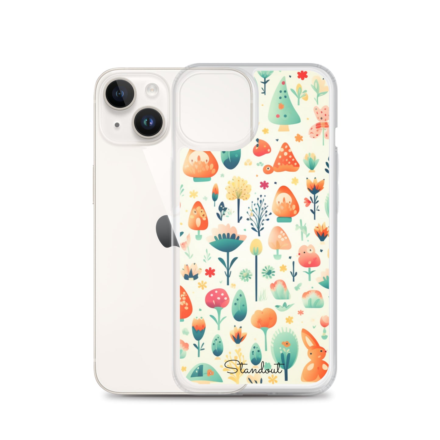 Cute Patterns Clear Case for iPhone® CCI013