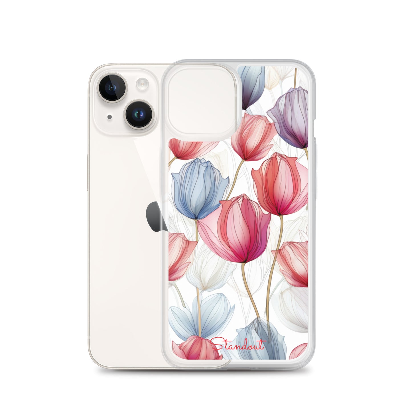 Flowers Tulip Clear Case for iPhone® CCI031