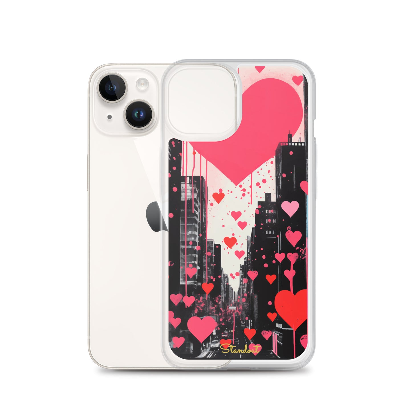 Hearts in the city Clear Case for iPhone®