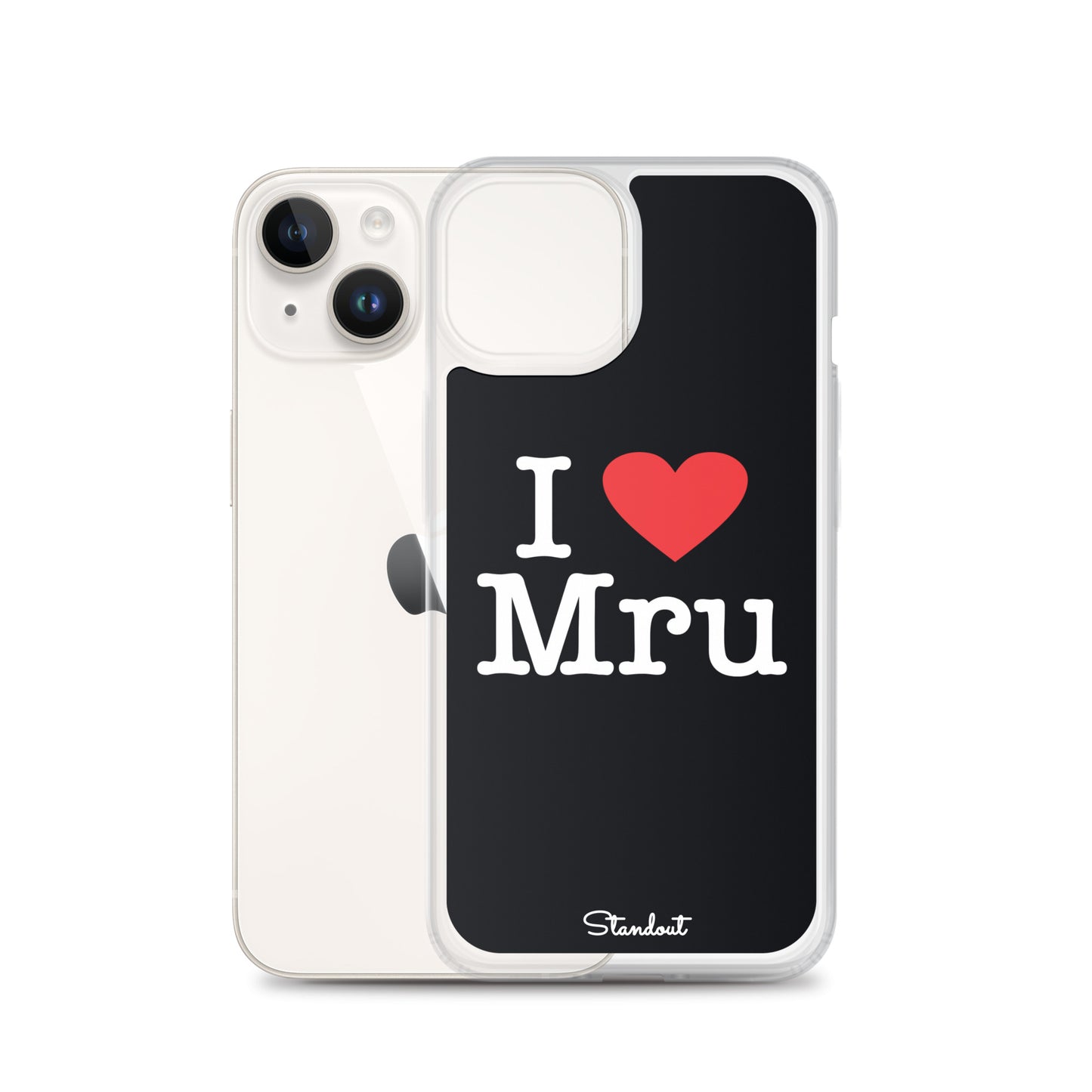 I love Mru original Clear Case for iPhone®