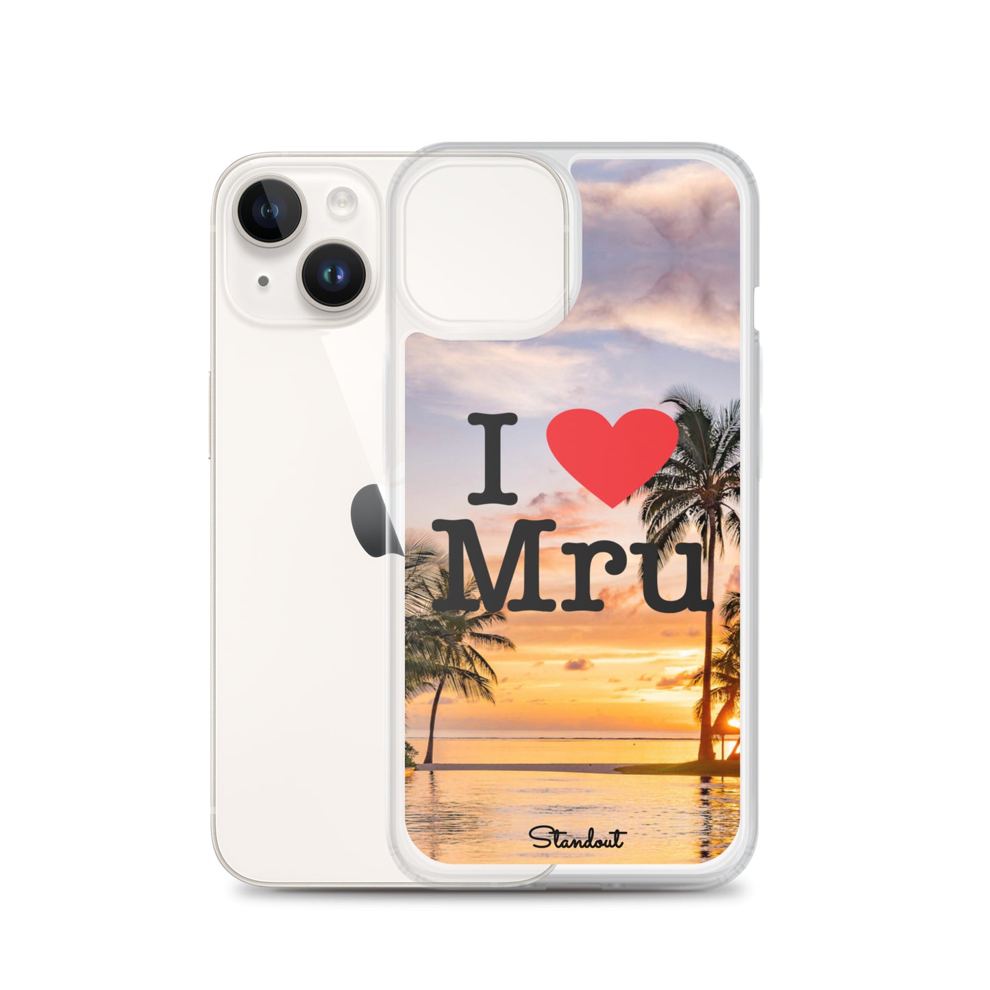 I love Mru Sunset Clear Case for iPhone®