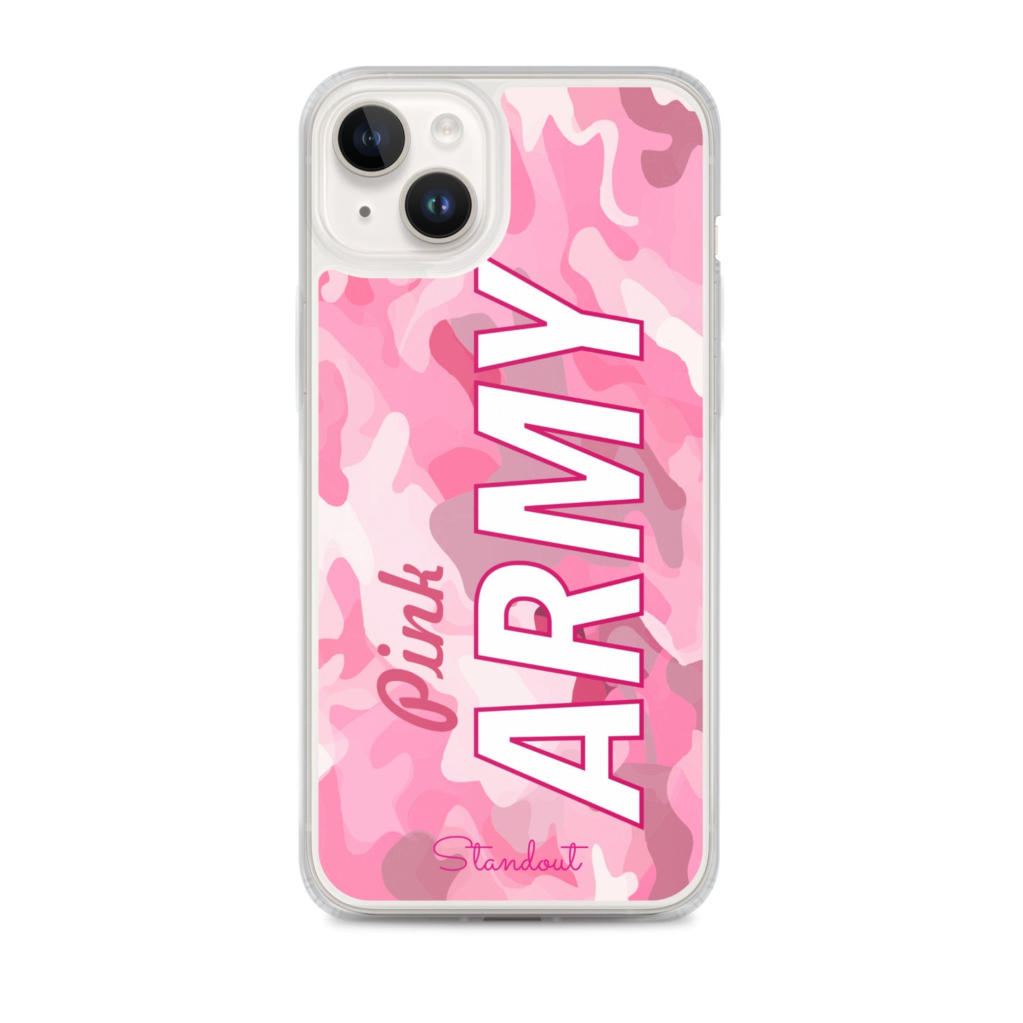 Pink Army Clear Case for iPhone® CCI089