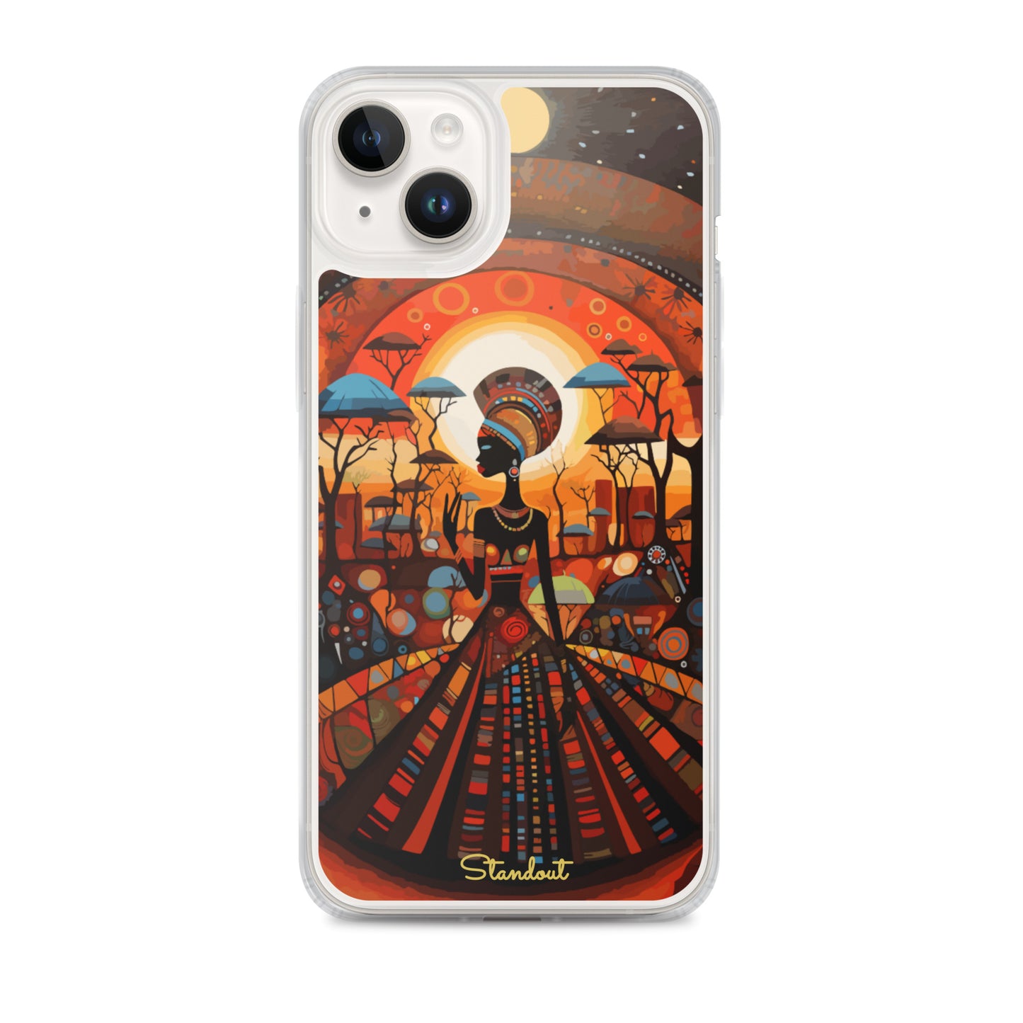 African Lady Clear Case for iPhone®