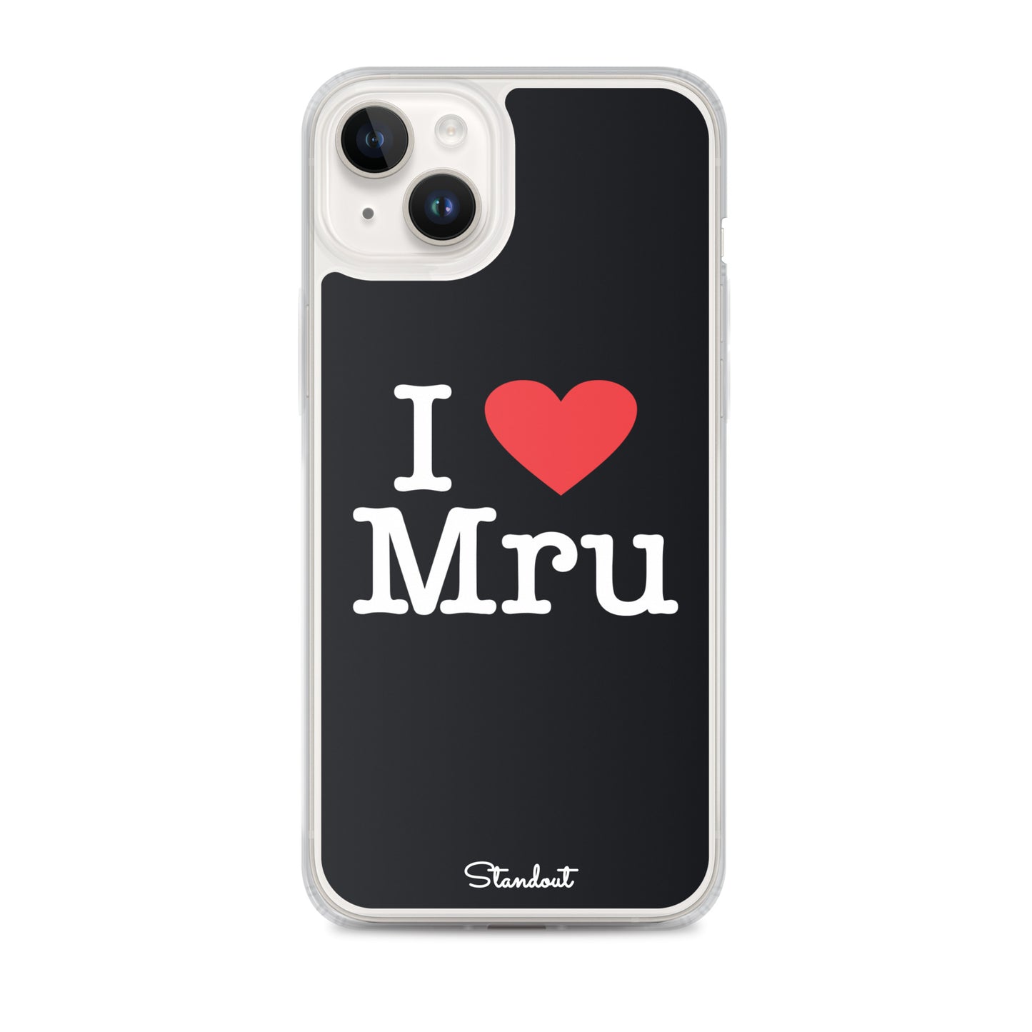 I love Mru original Clear Case for iPhone®