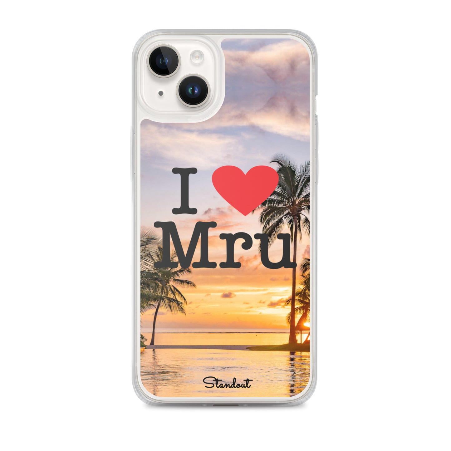 I love Mru Sunset Clear Case for iPhone®