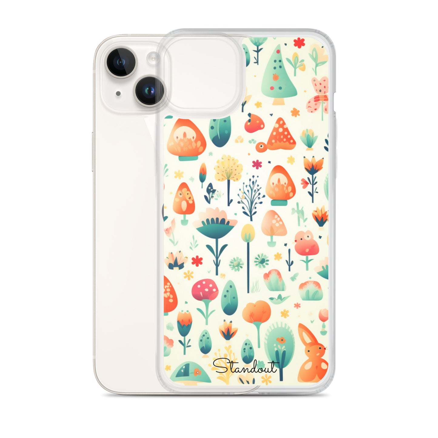 Cute Patterns Clear Case for iPhone® CCI013