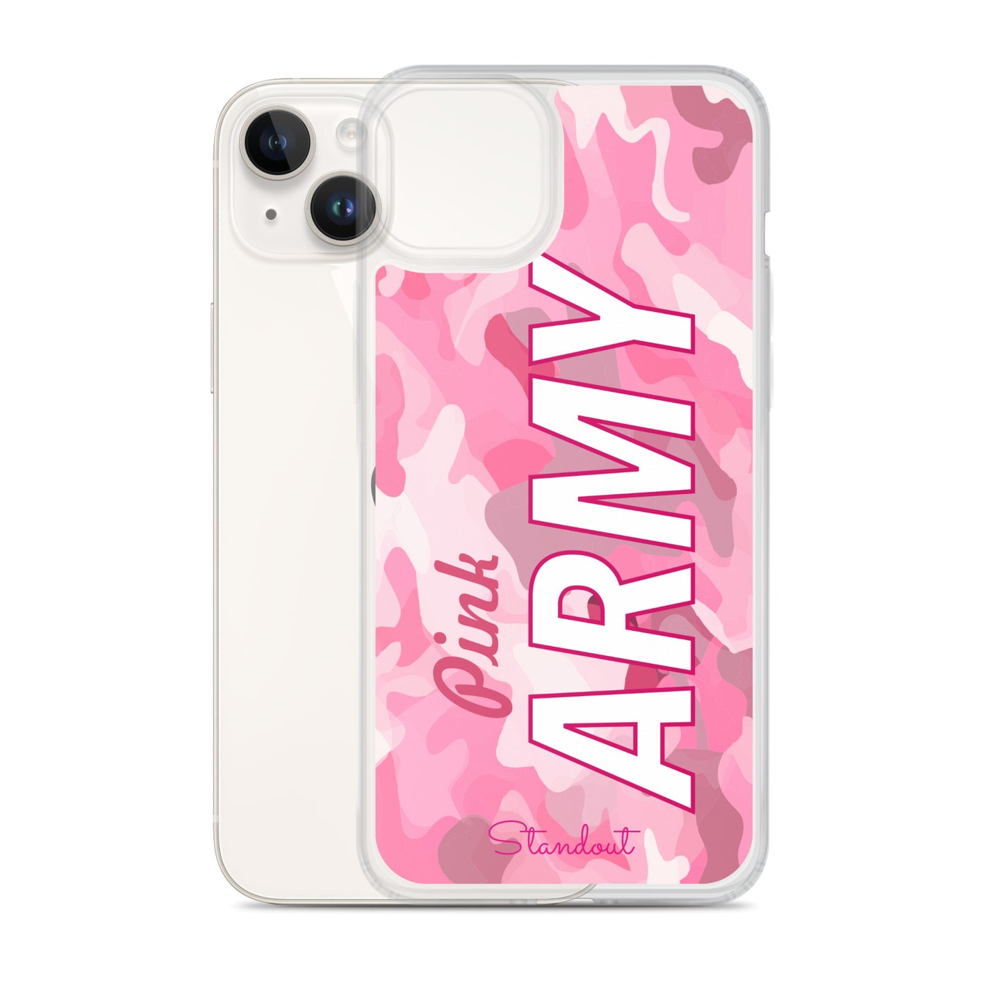 Pink Army Clear Case for iPhone® CCI089