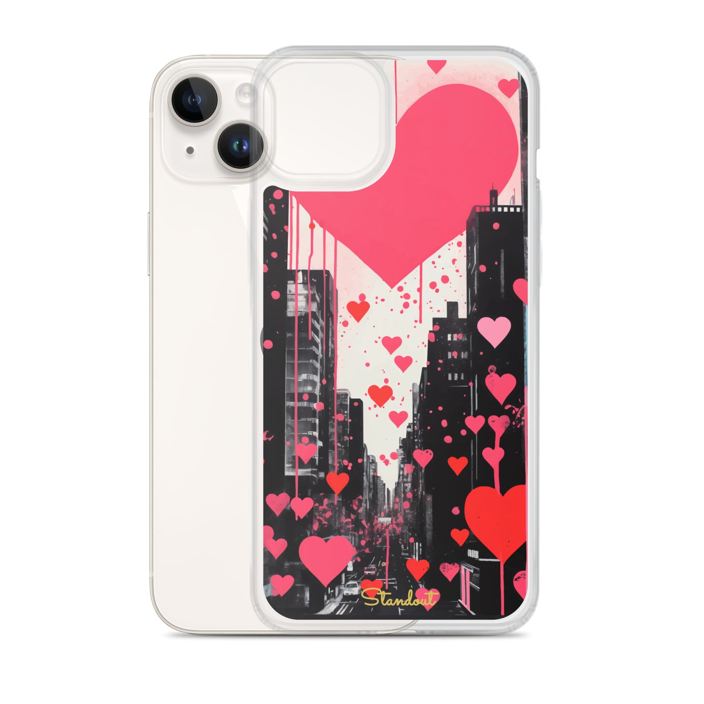 Hearts in the city Clear Case for iPhone®