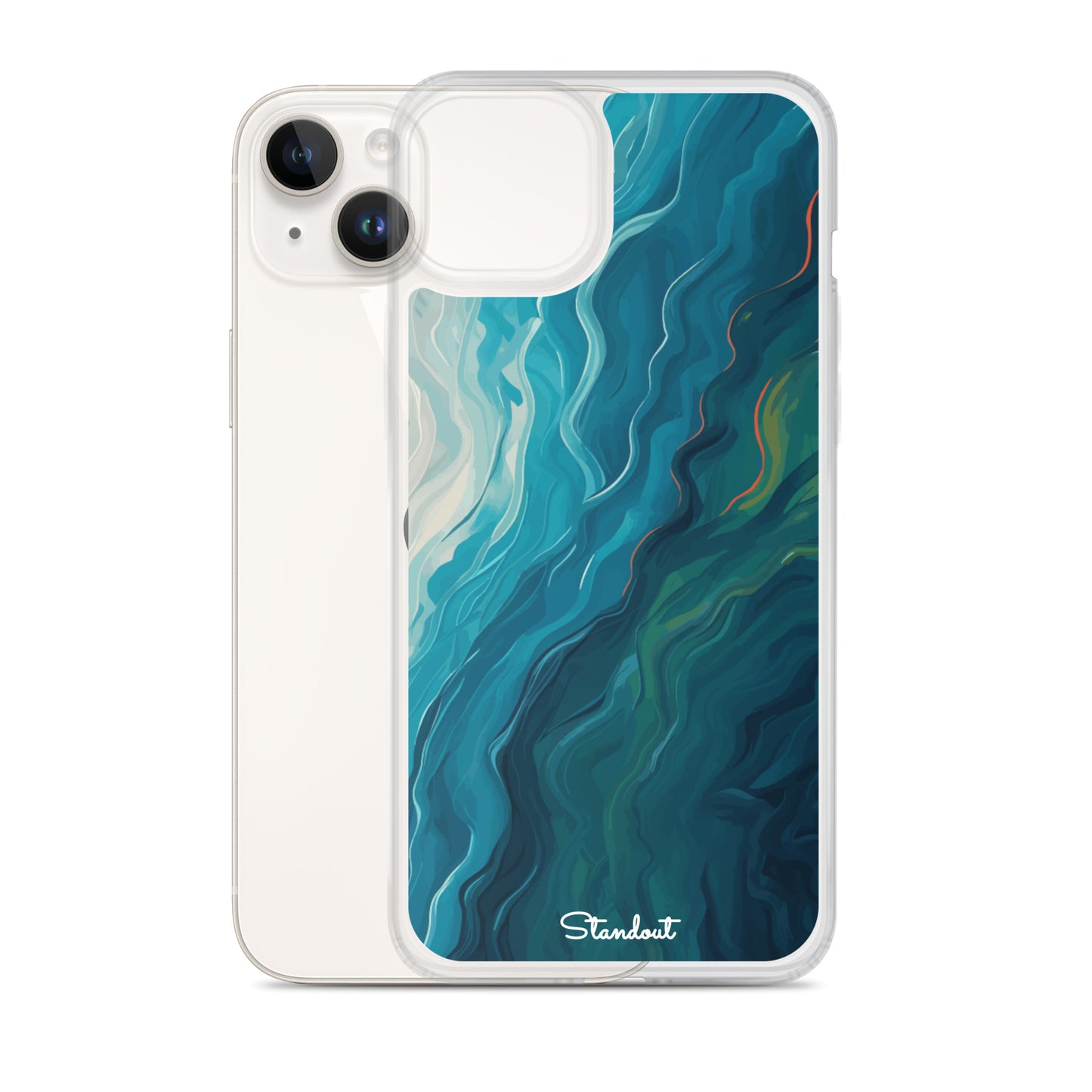 Liquid Blue Clear Case for iPhone®