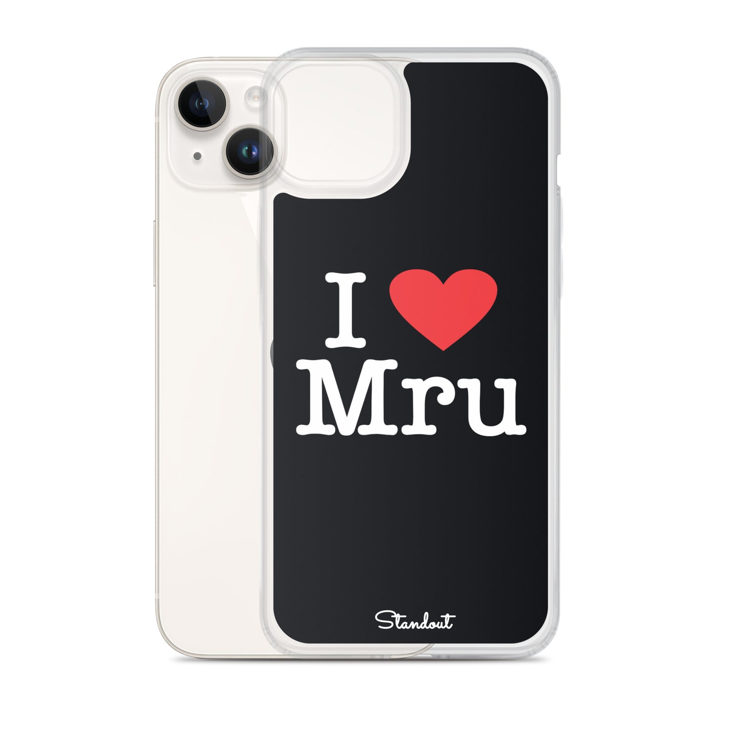 I love Mru original Clear Case for iPhone®