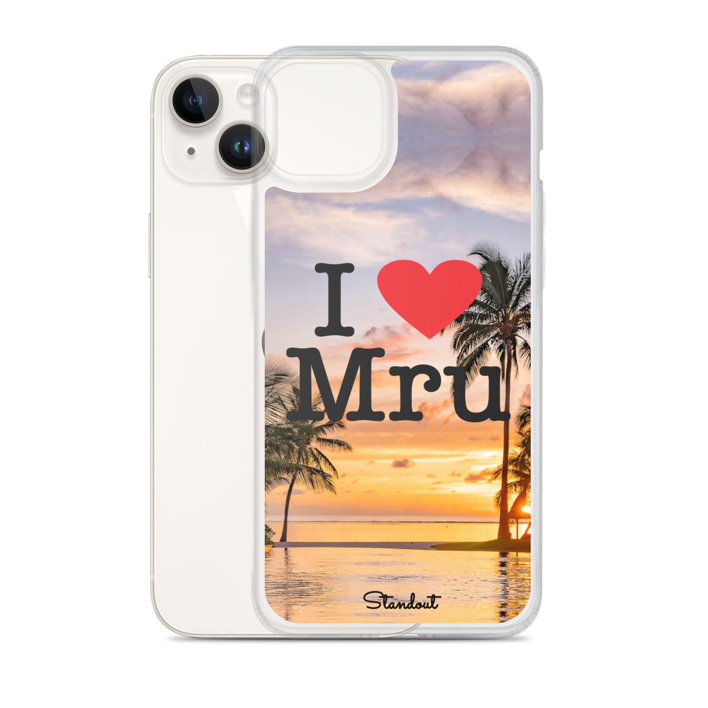 I love Mru Sunset Clear Case for iPhone®