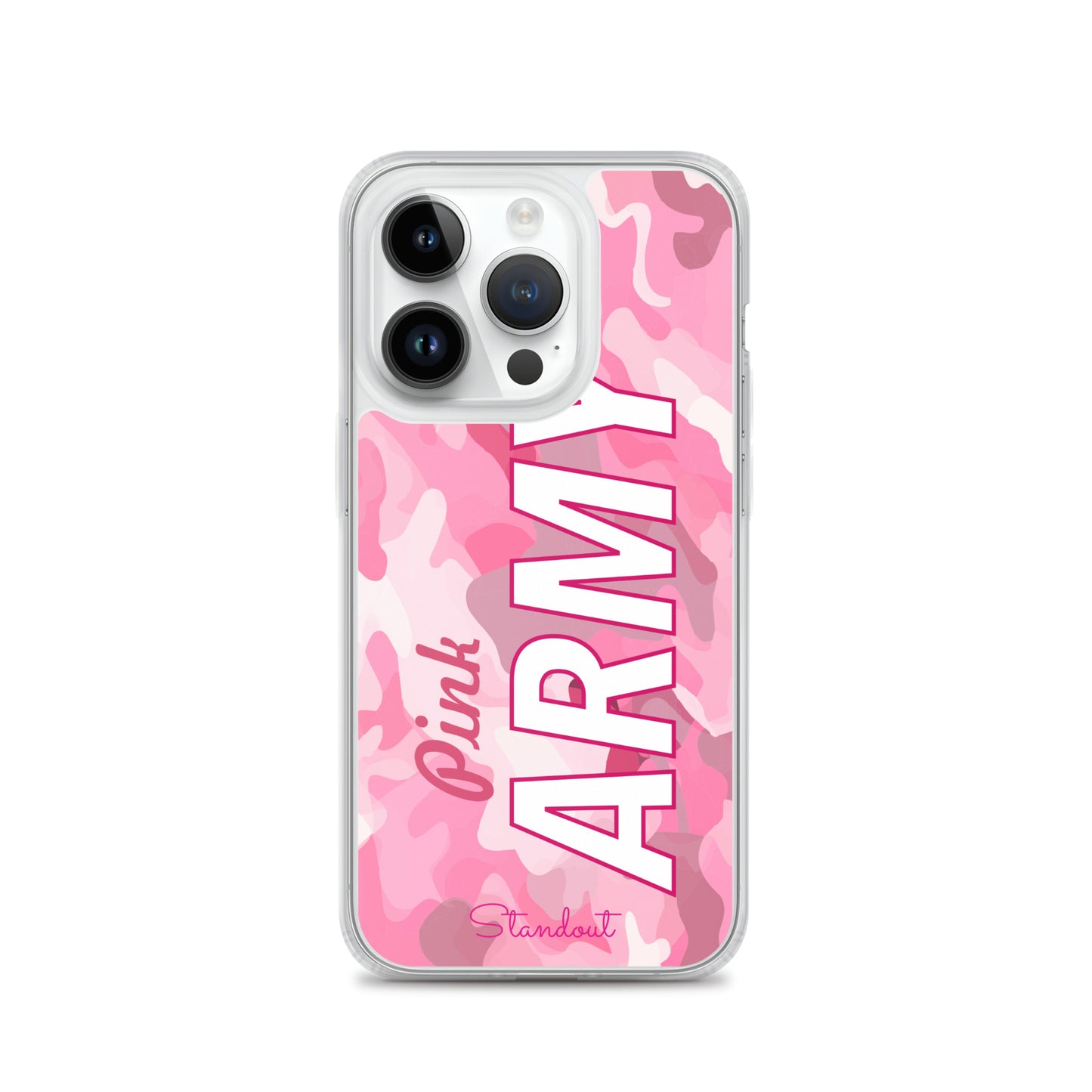 Pink Army Clear Case for iPhone® CCI089