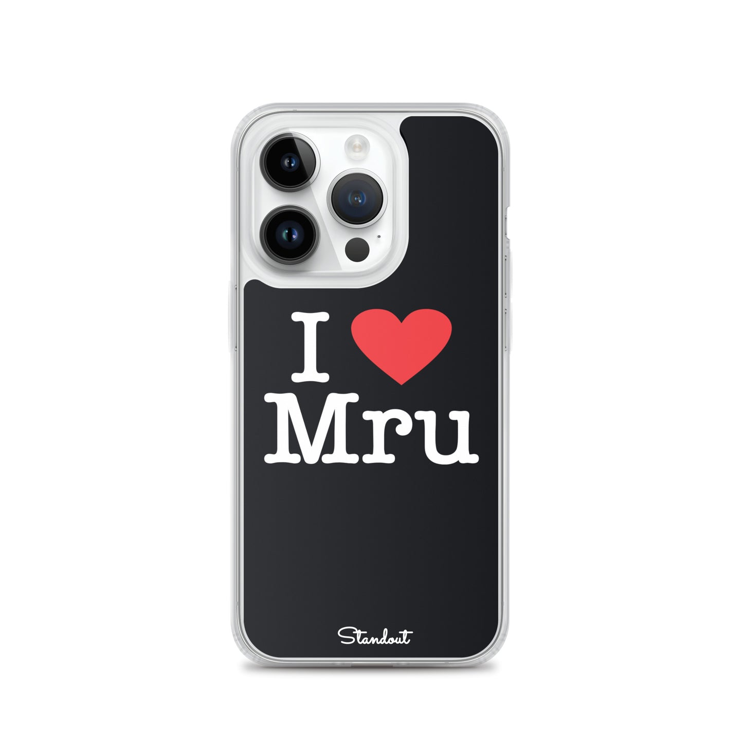 I love Mru original Clear Case for iPhone®