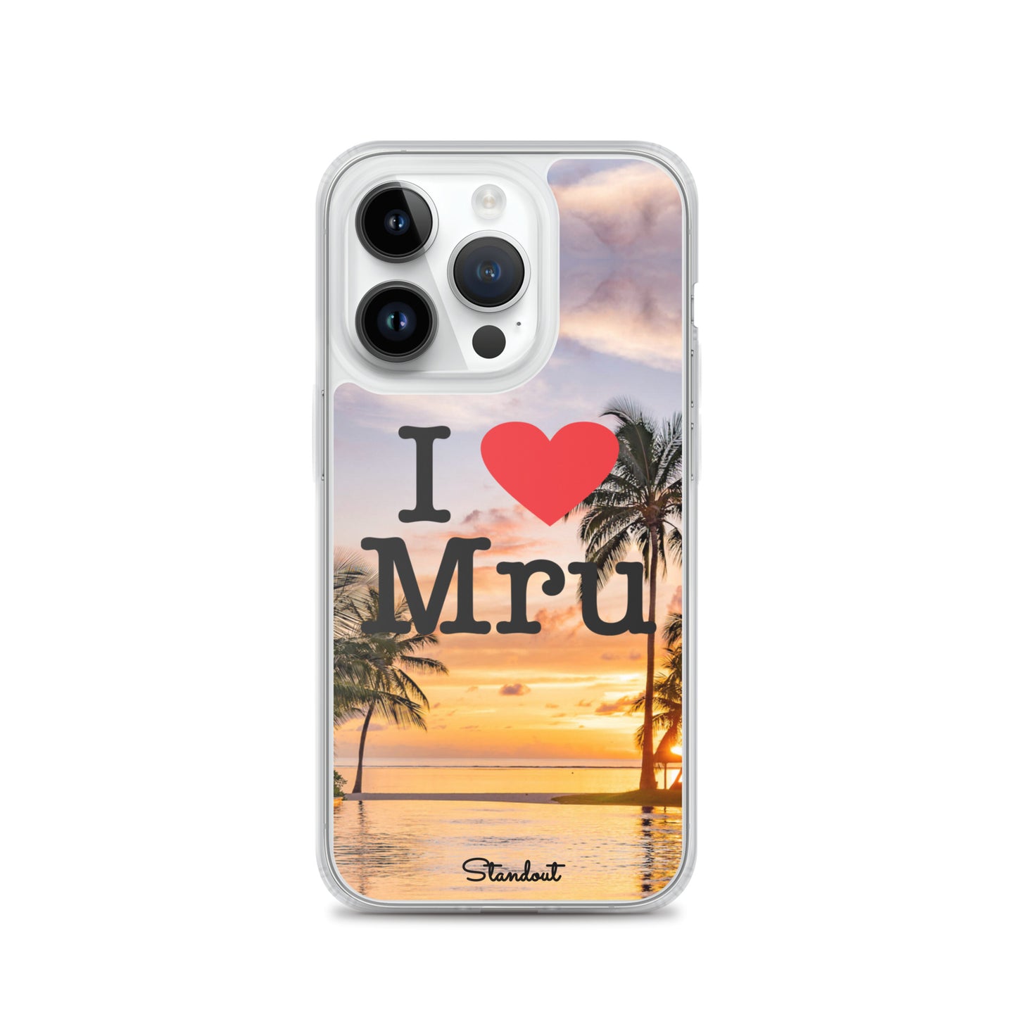 I love Mru Sunset Clear Case for iPhone®