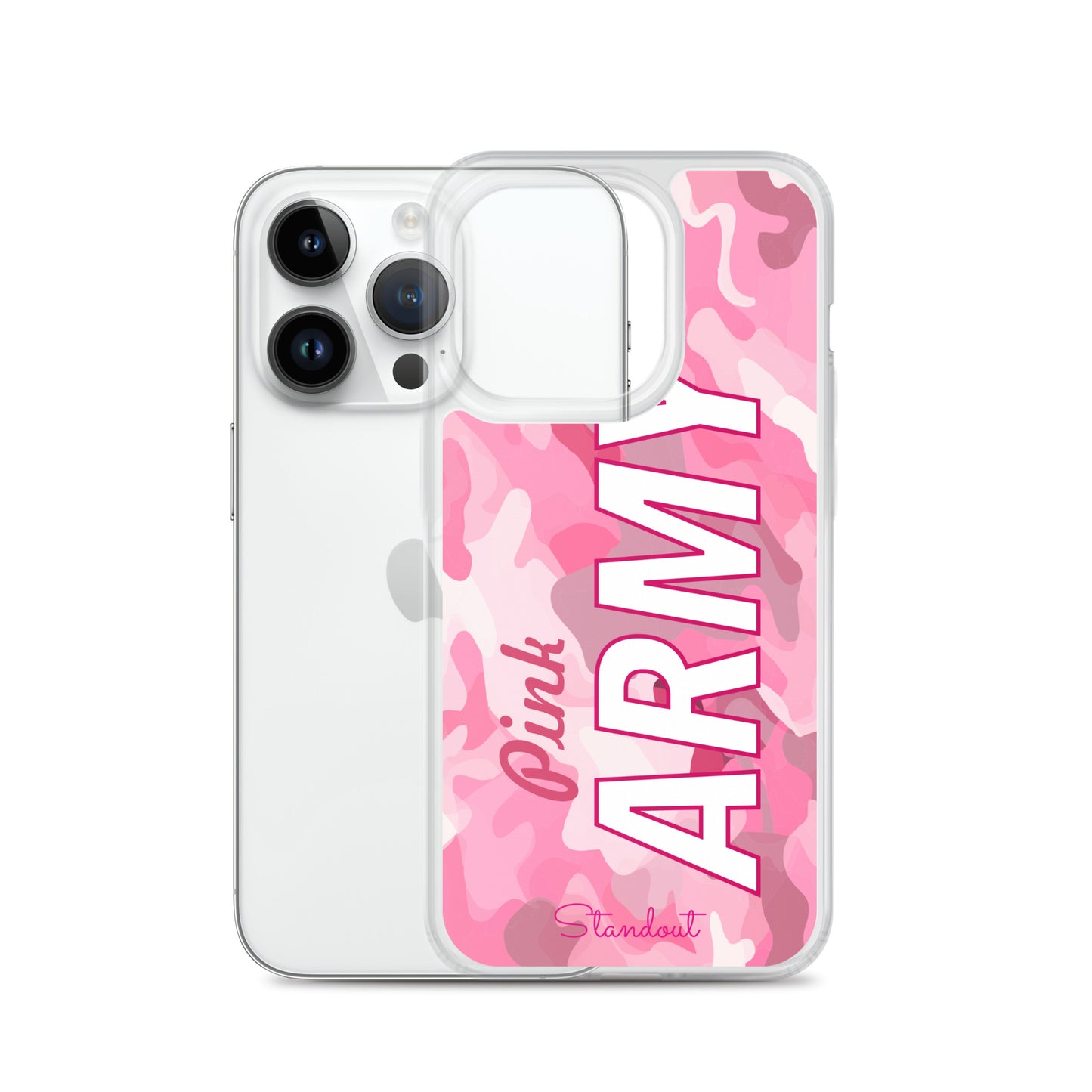 Pink Army Clear Case for iPhone® CCI089