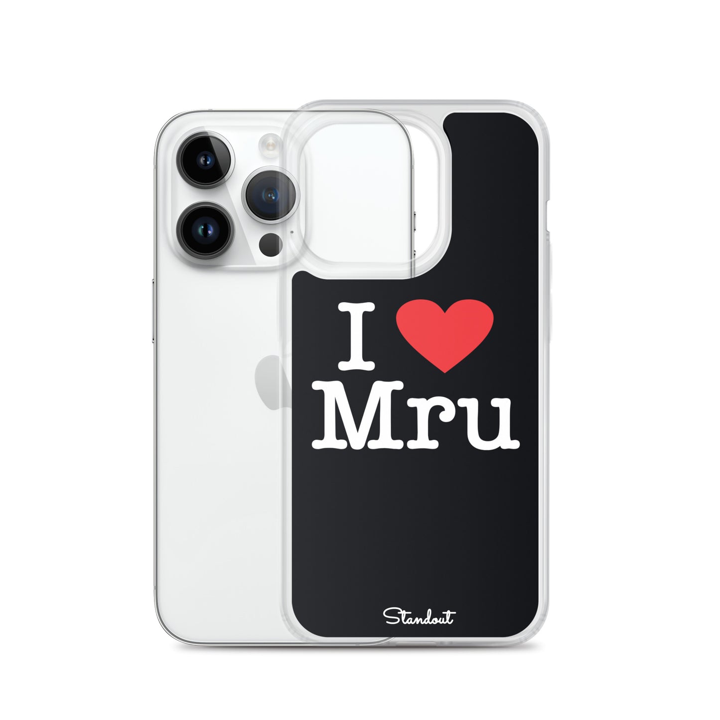 I love Mru original Clear Case for iPhone®