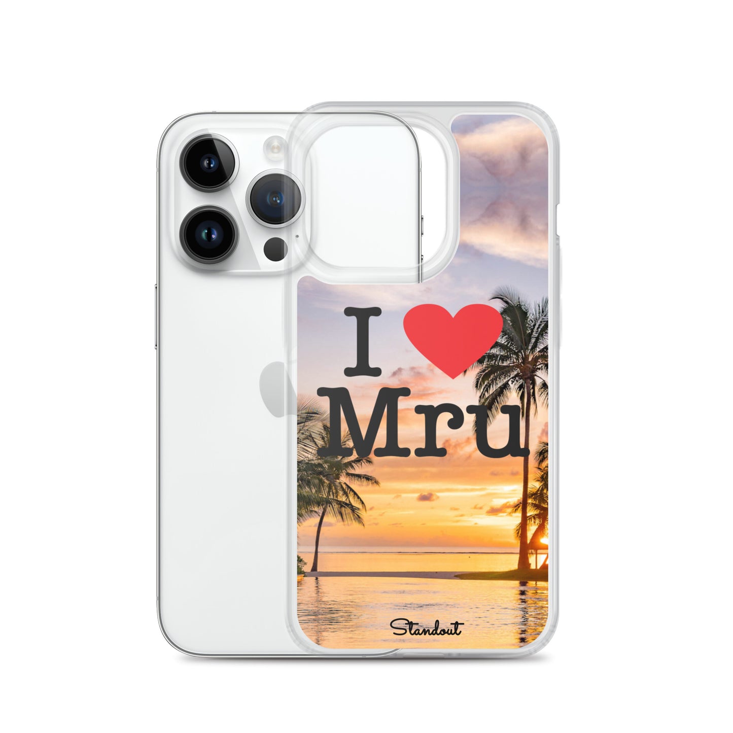 I love Mru Sunset Clear Case for iPhone®