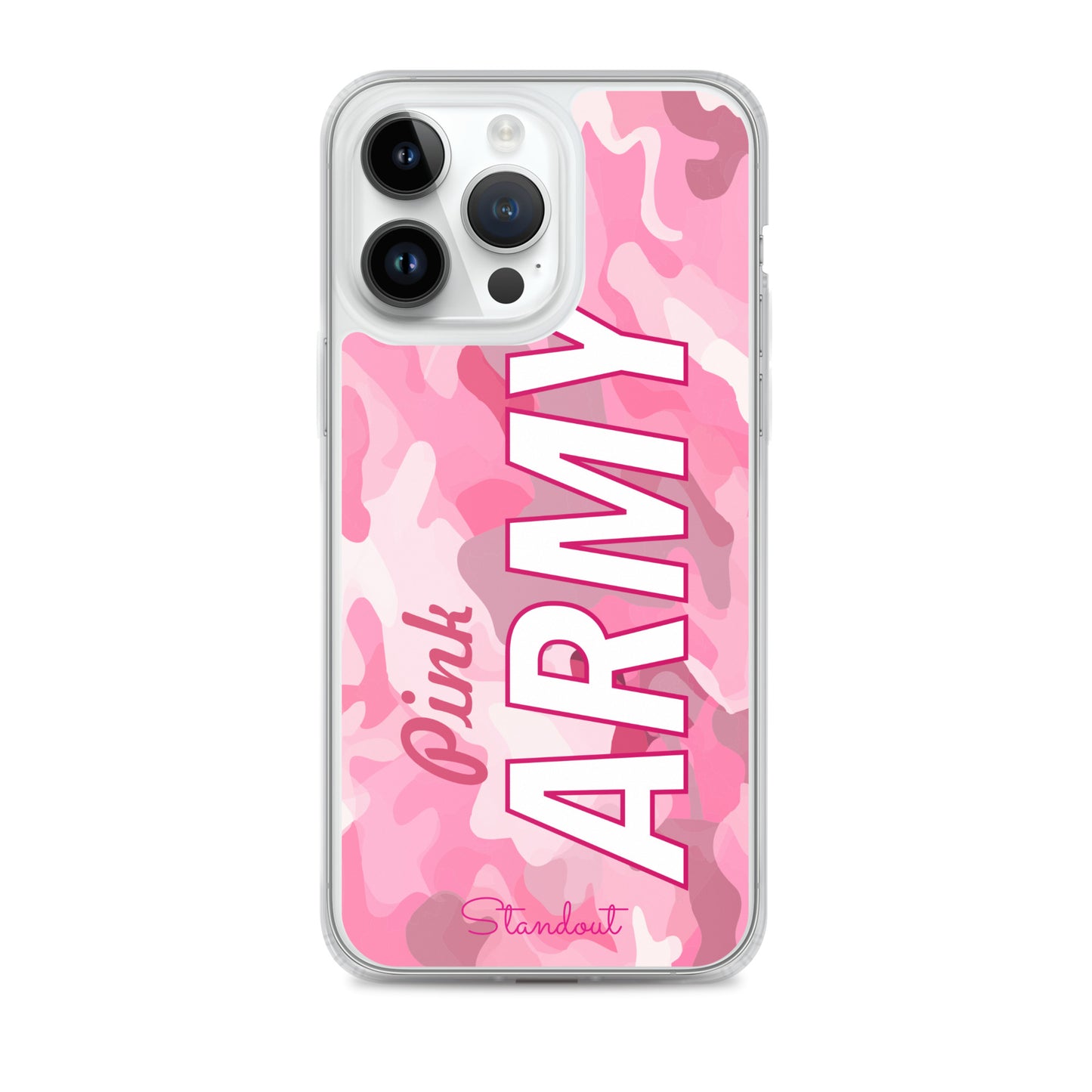 Pink Army Clear Case for iPhone® CCI089