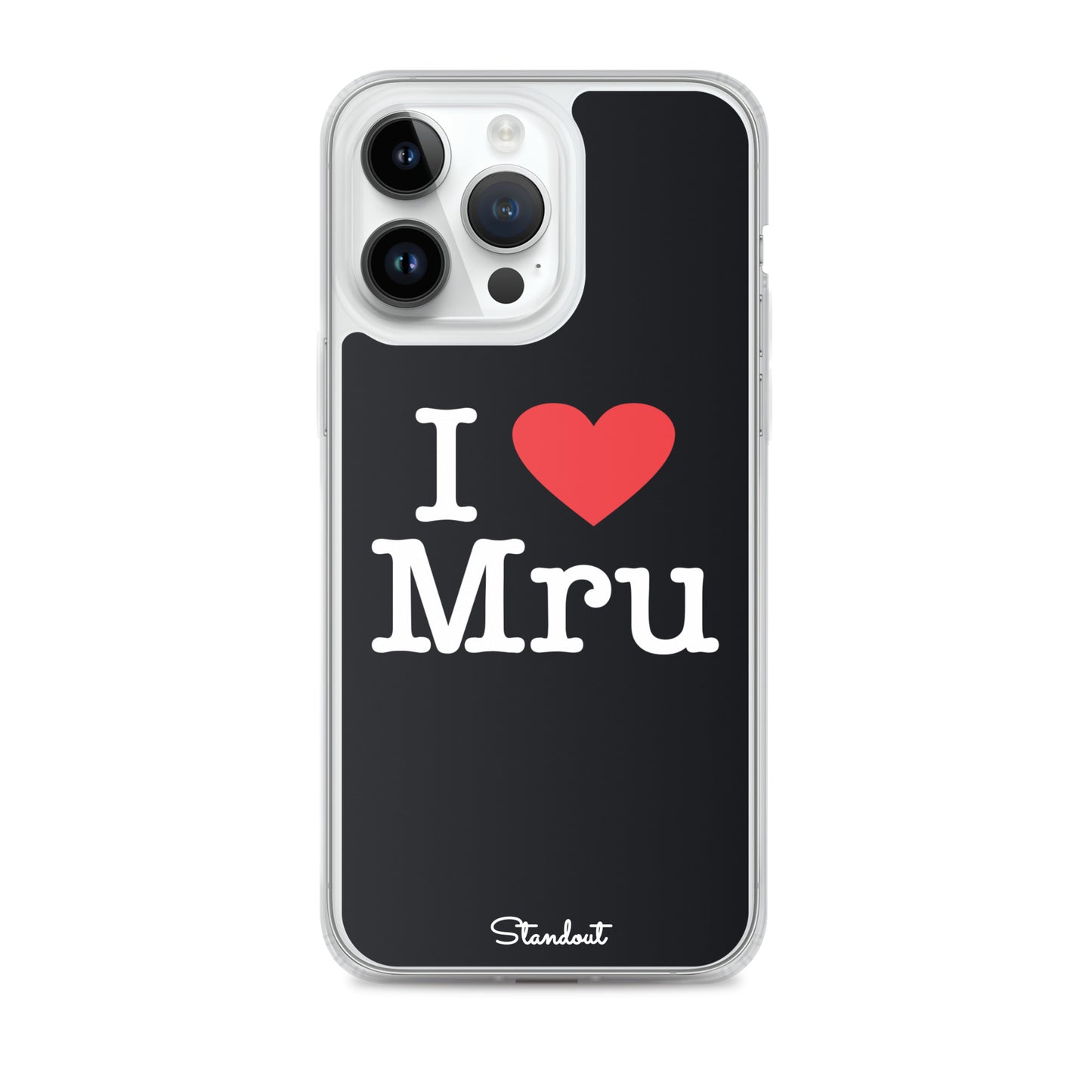 I love Mru original Clear Case for iPhone®