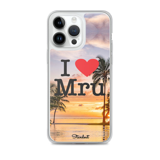 I love Mru Sunset Clear Case for iPhone®