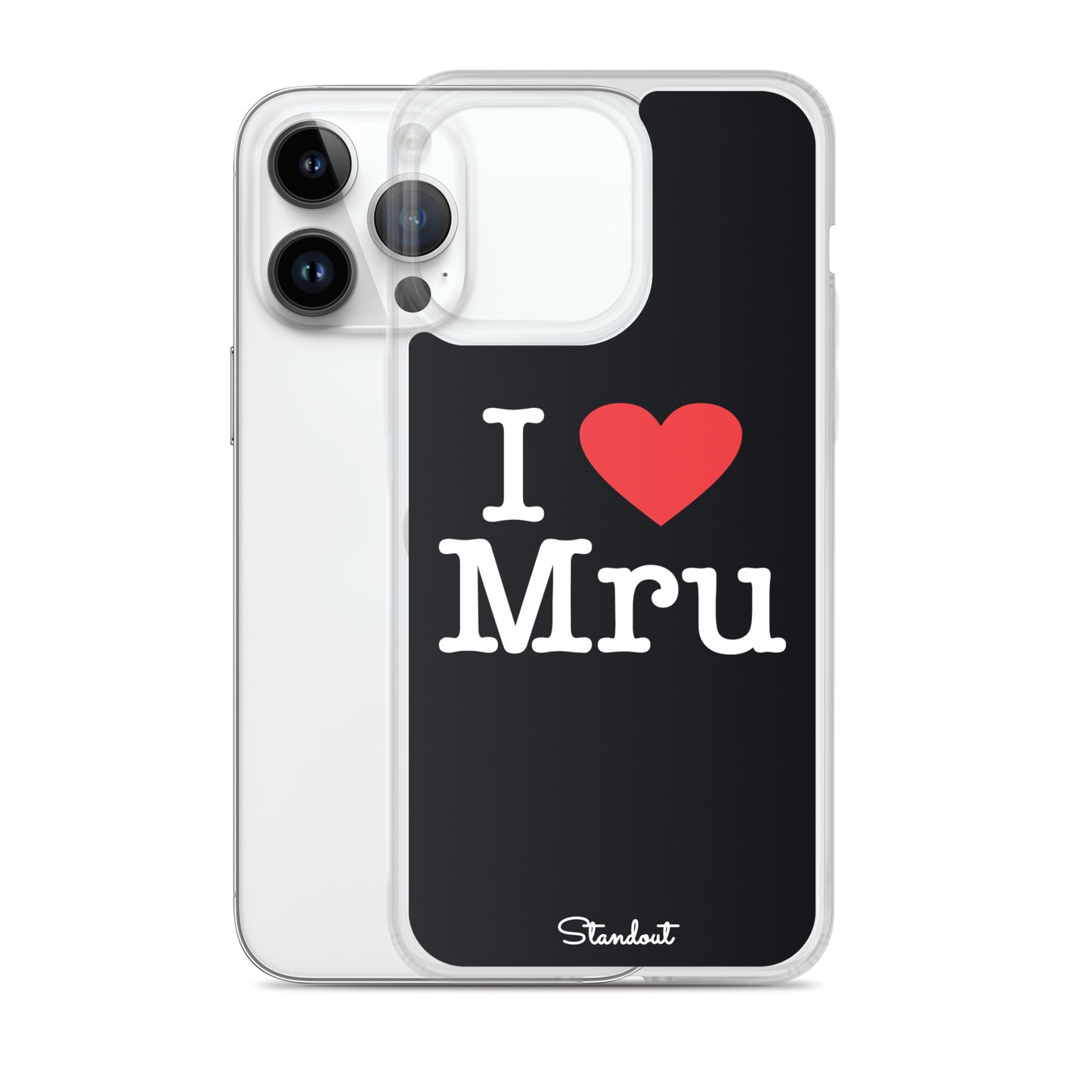 I love Mru original Clear Case for iPhone®