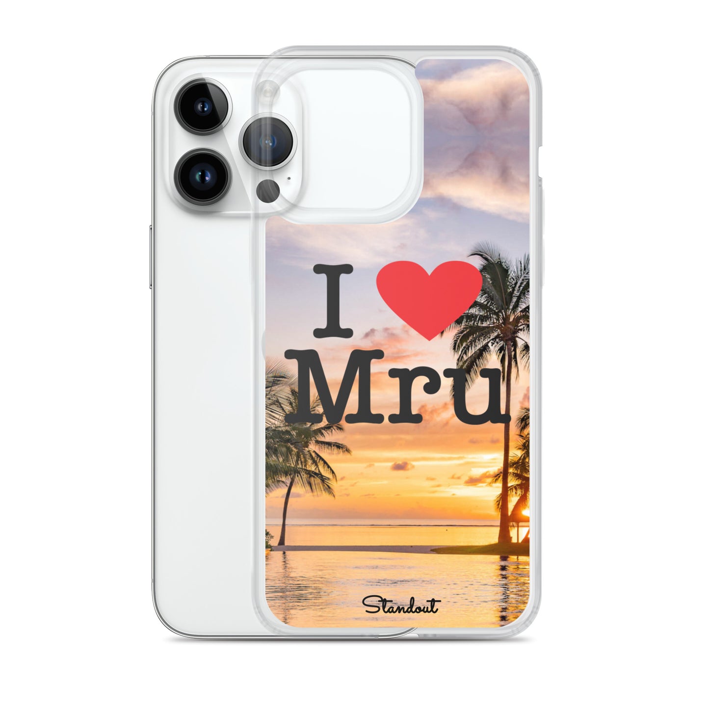 I love Mru Sunset Clear Case for iPhone®