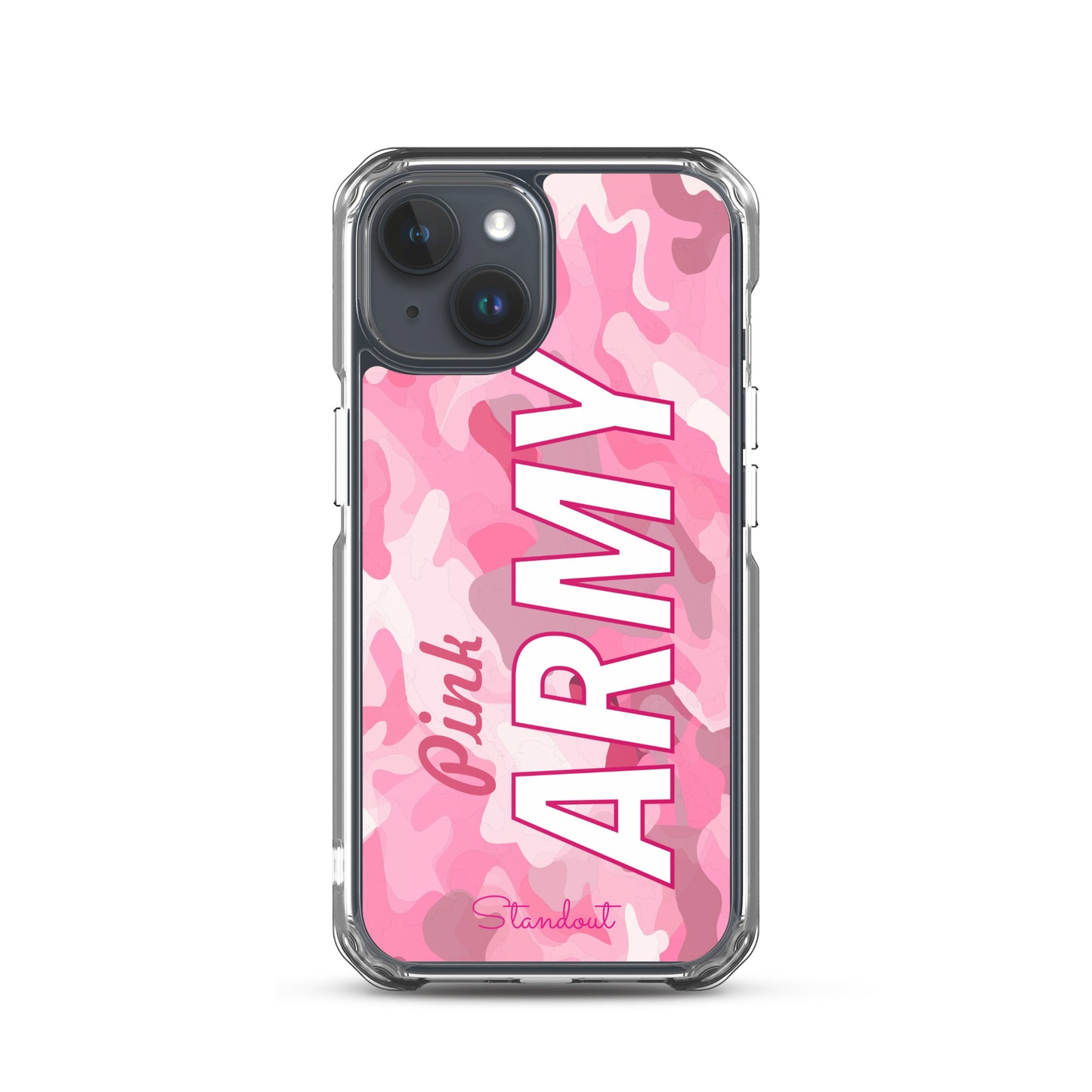 Pink Army Clear Case for iPhone® CCI089