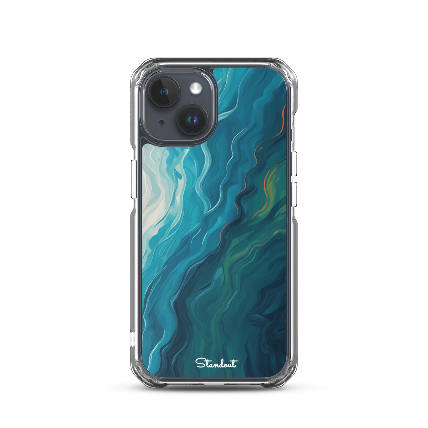 Liquid Blue Clear Case for iPhone®