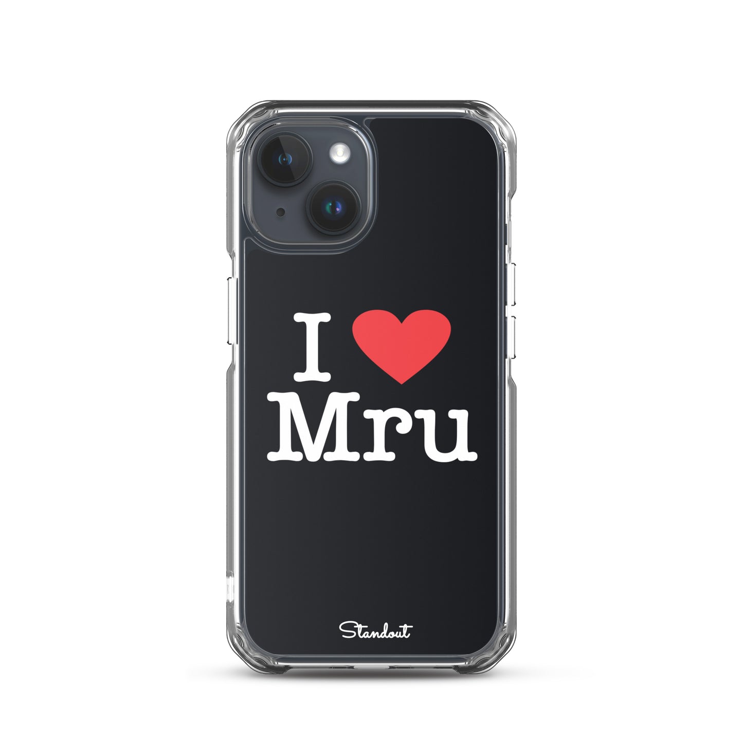 I love Mru original Clear Case for iPhone®