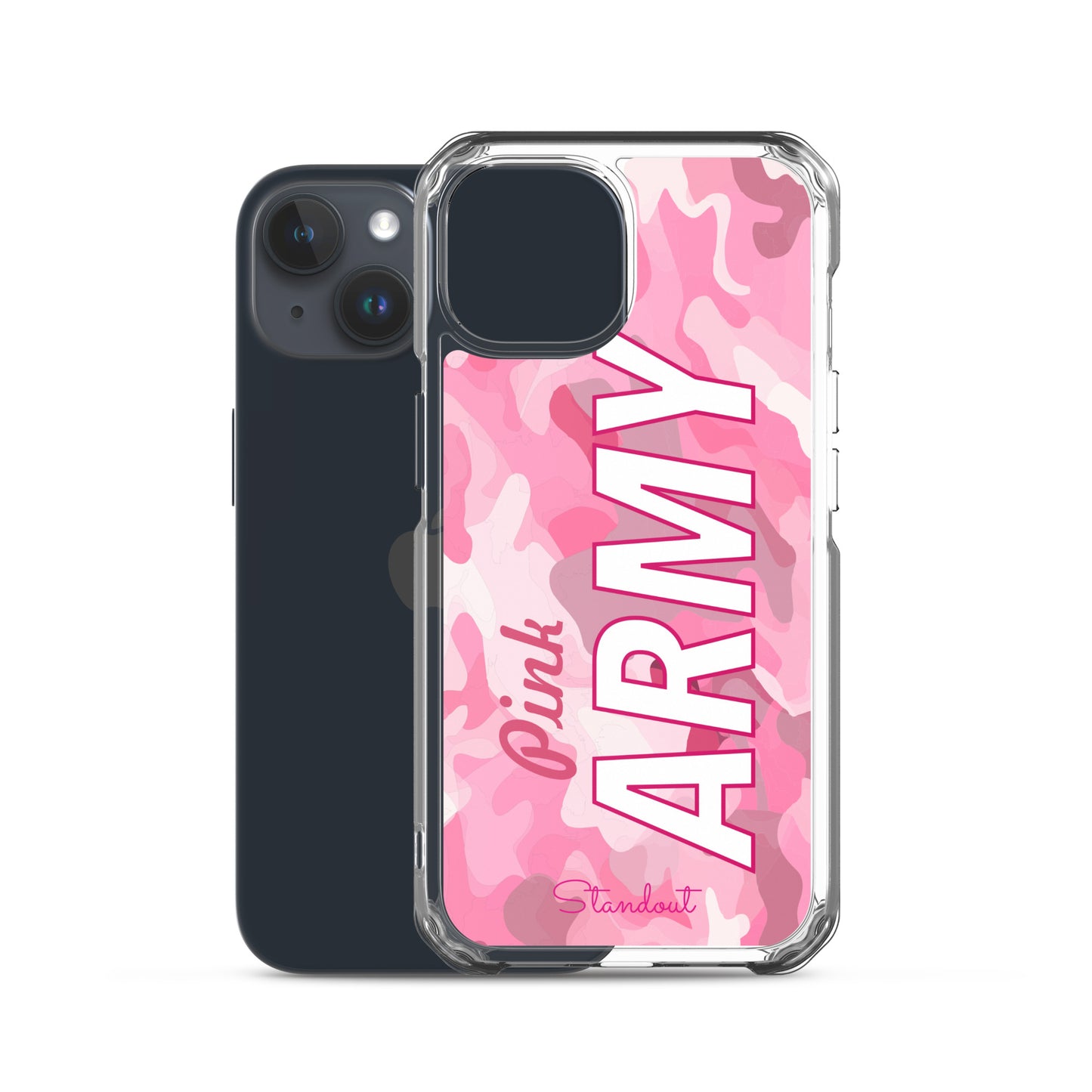 Pink Army Clear Case for iPhone® CCI089