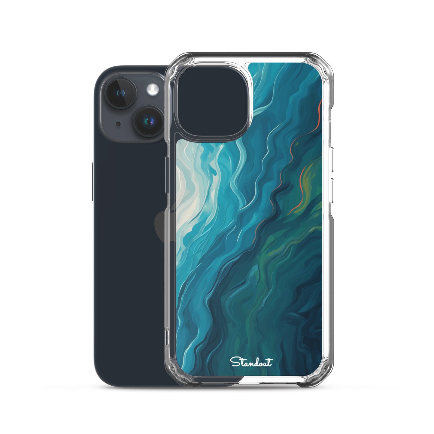 Liquid Blue Clear Case for iPhone®