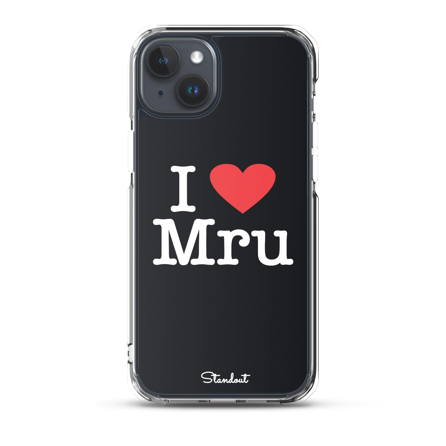 I love Mru original Clear Case for iPhone®