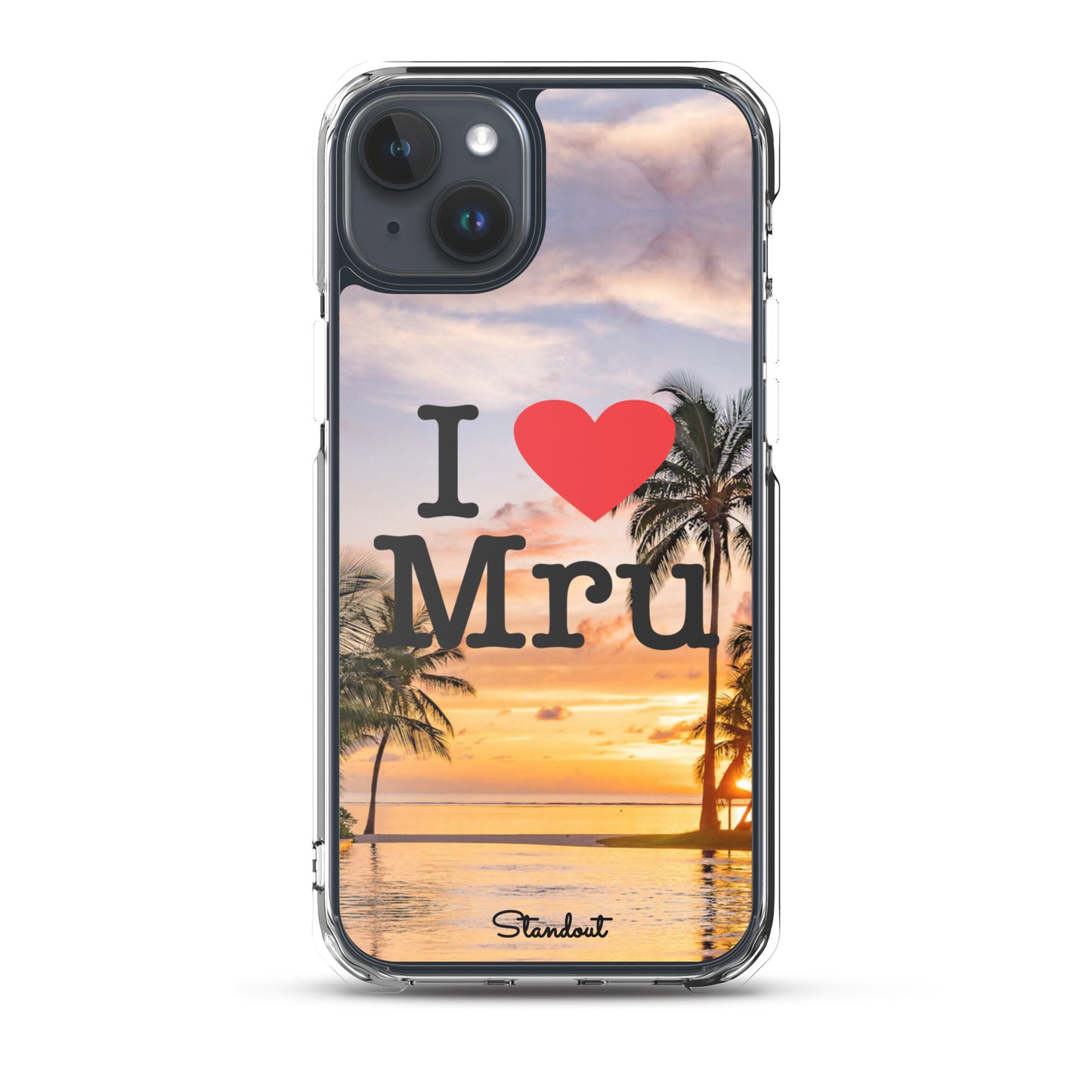 I love Mru Sunset Clear Case for iPhone®