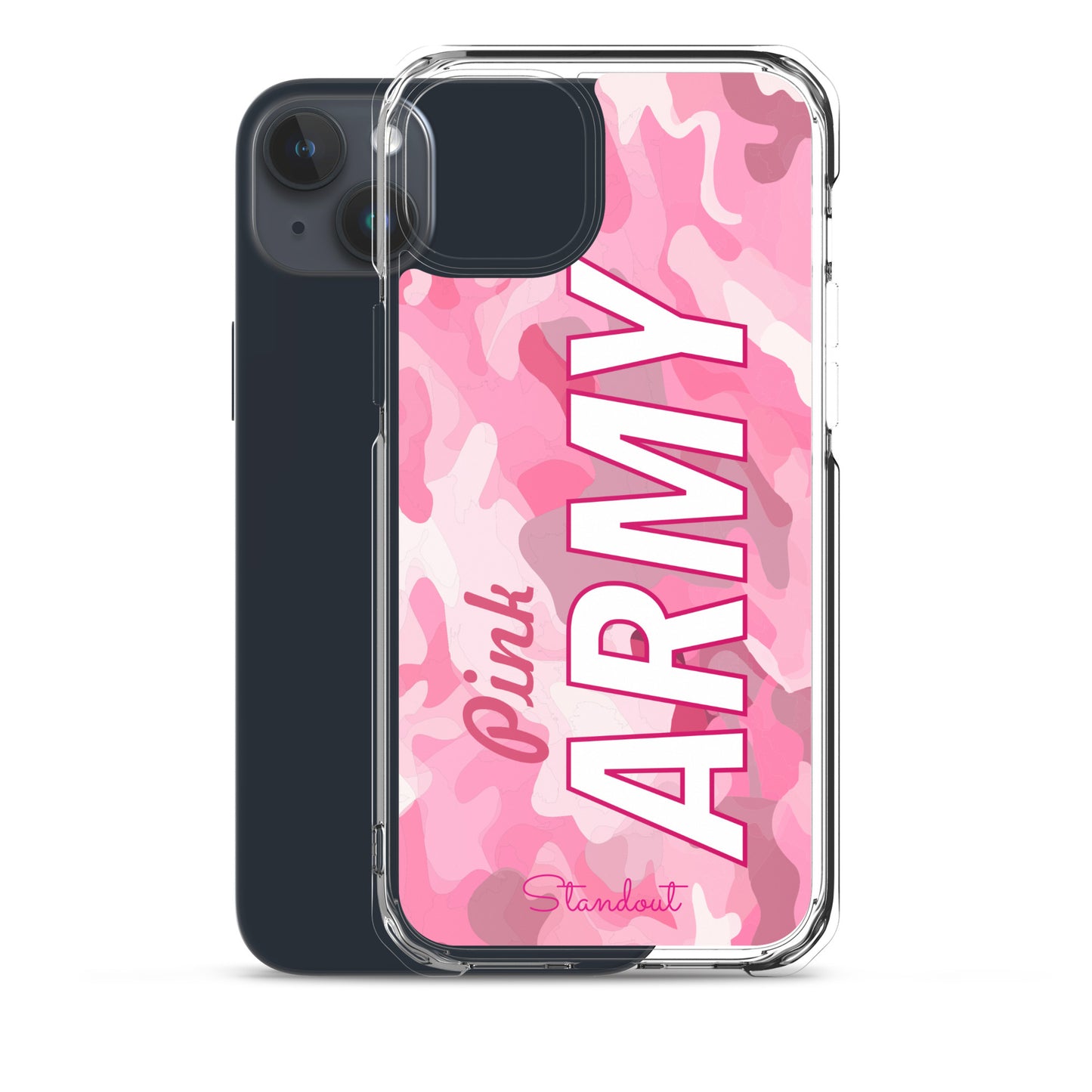 Pink Army Clear Case for iPhone® CCI089