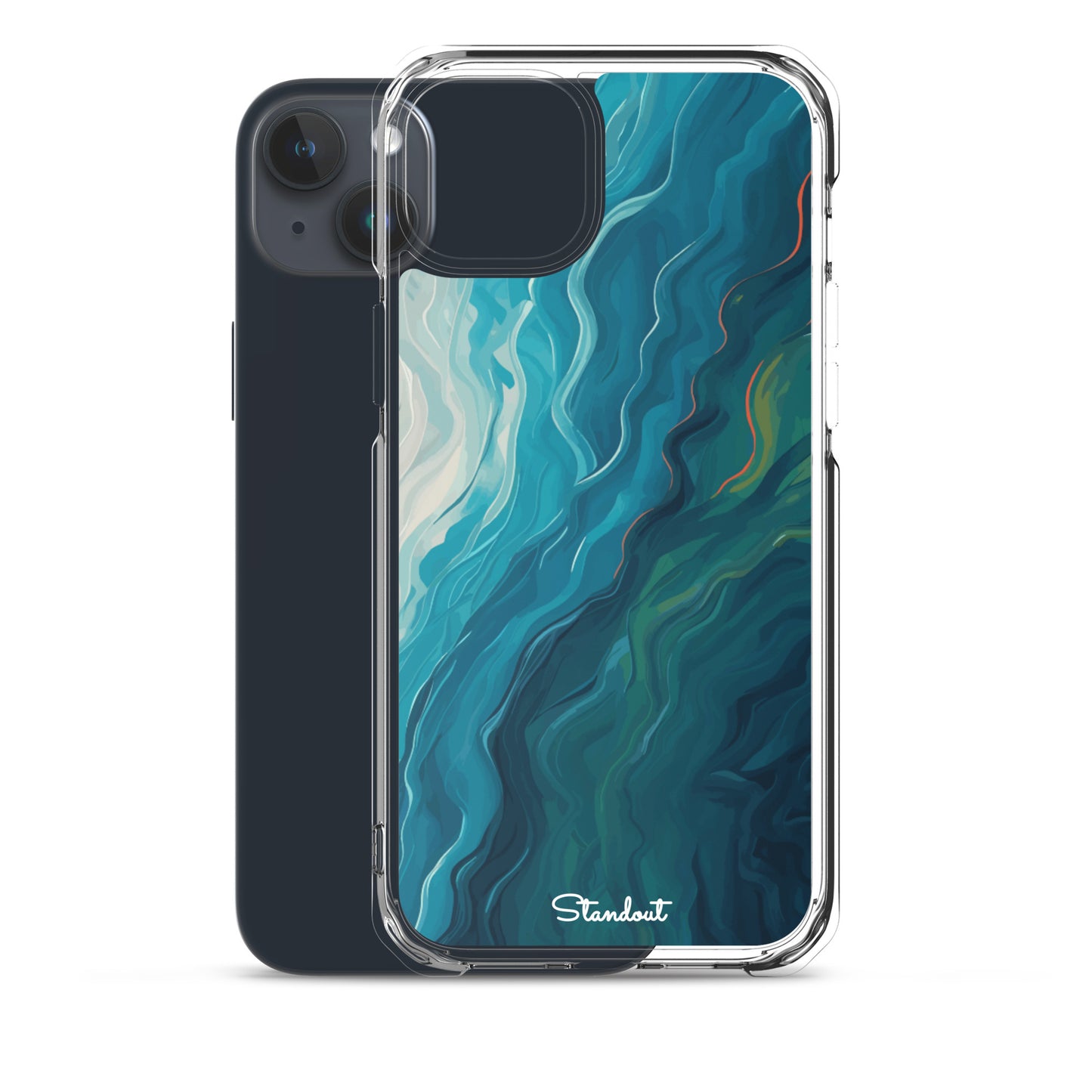 Liquid Blue Clear Case for iPhone®