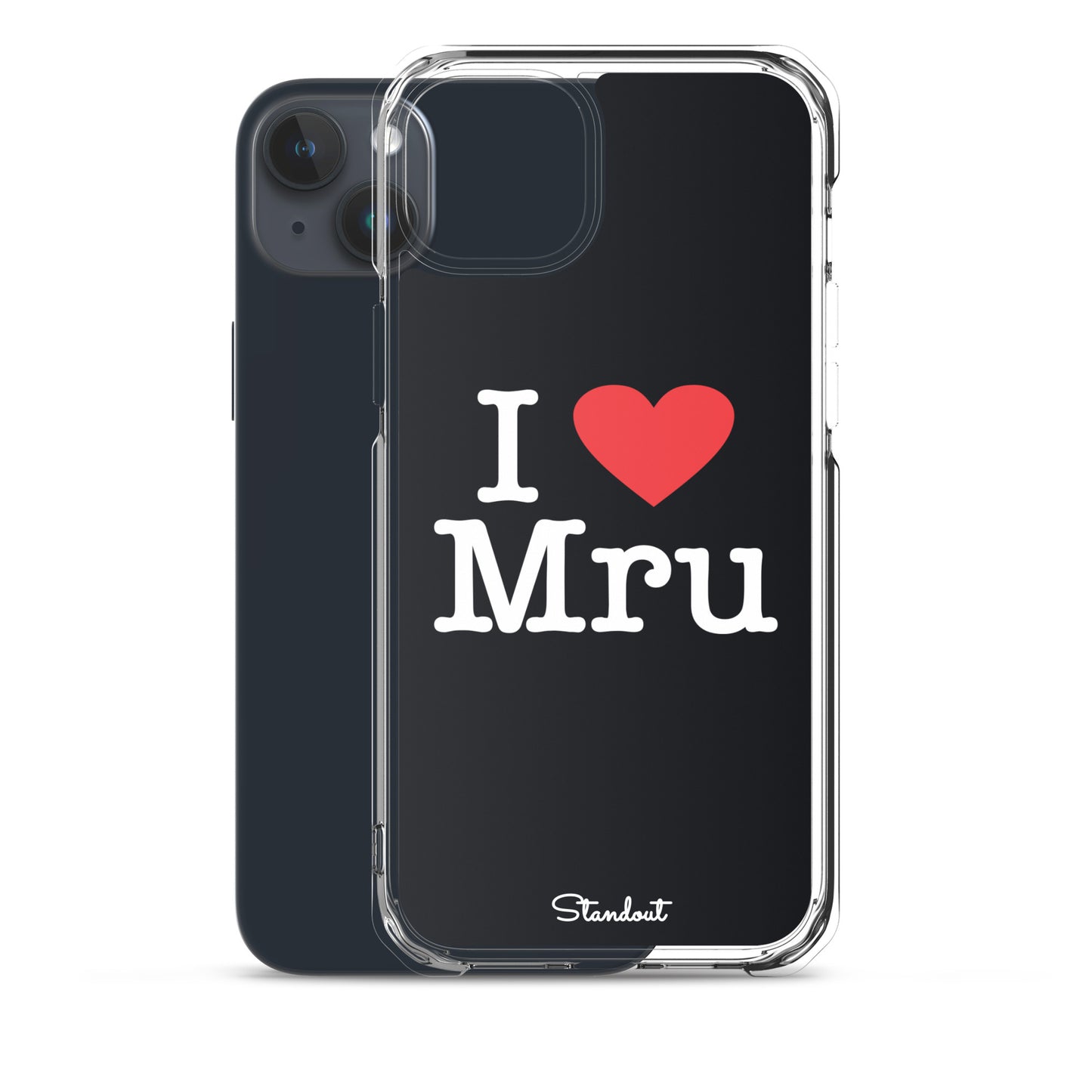 I love Mru original Clear Case for iPhone®