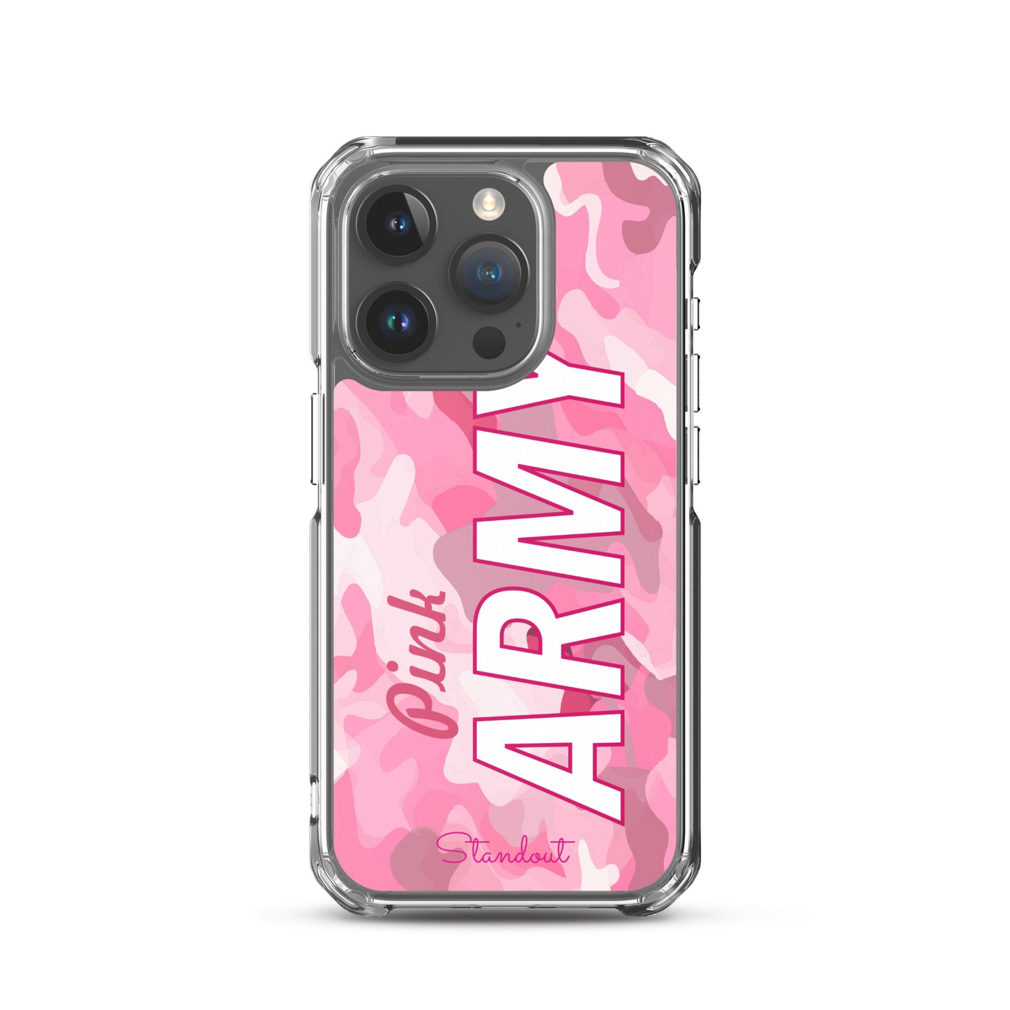 Pink Army Clear Case for iPhone® CCI089