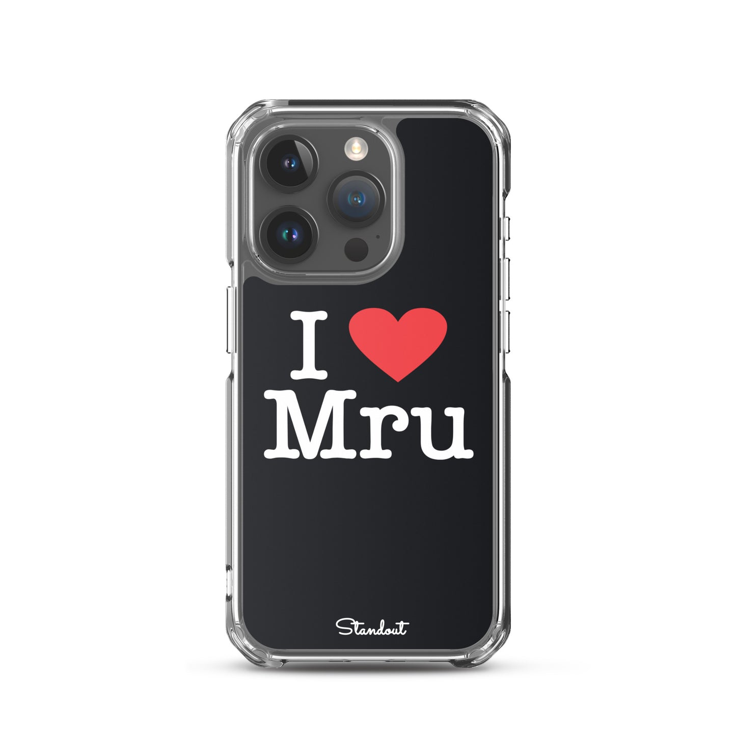 I love Mru original Clear Case for iPhone®