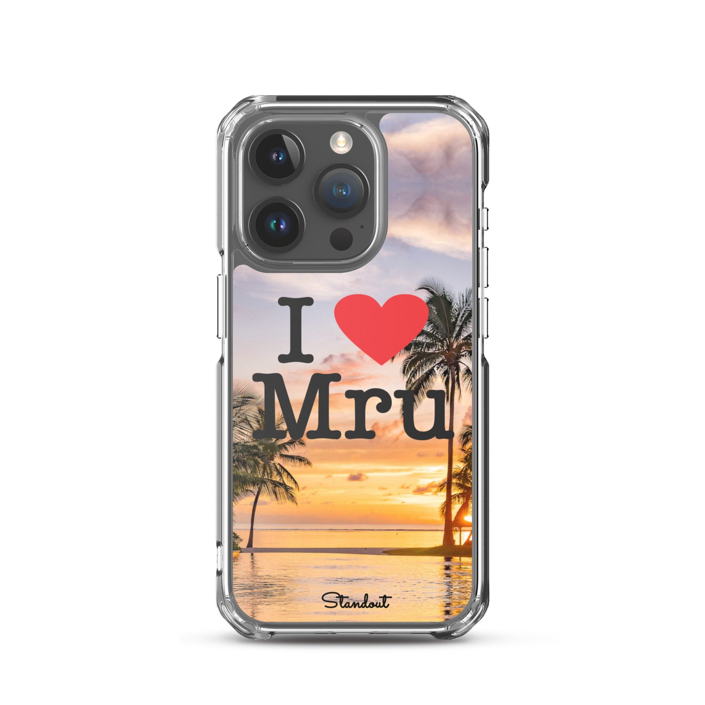 I love Mru Sunset Clear Case for iPhone®