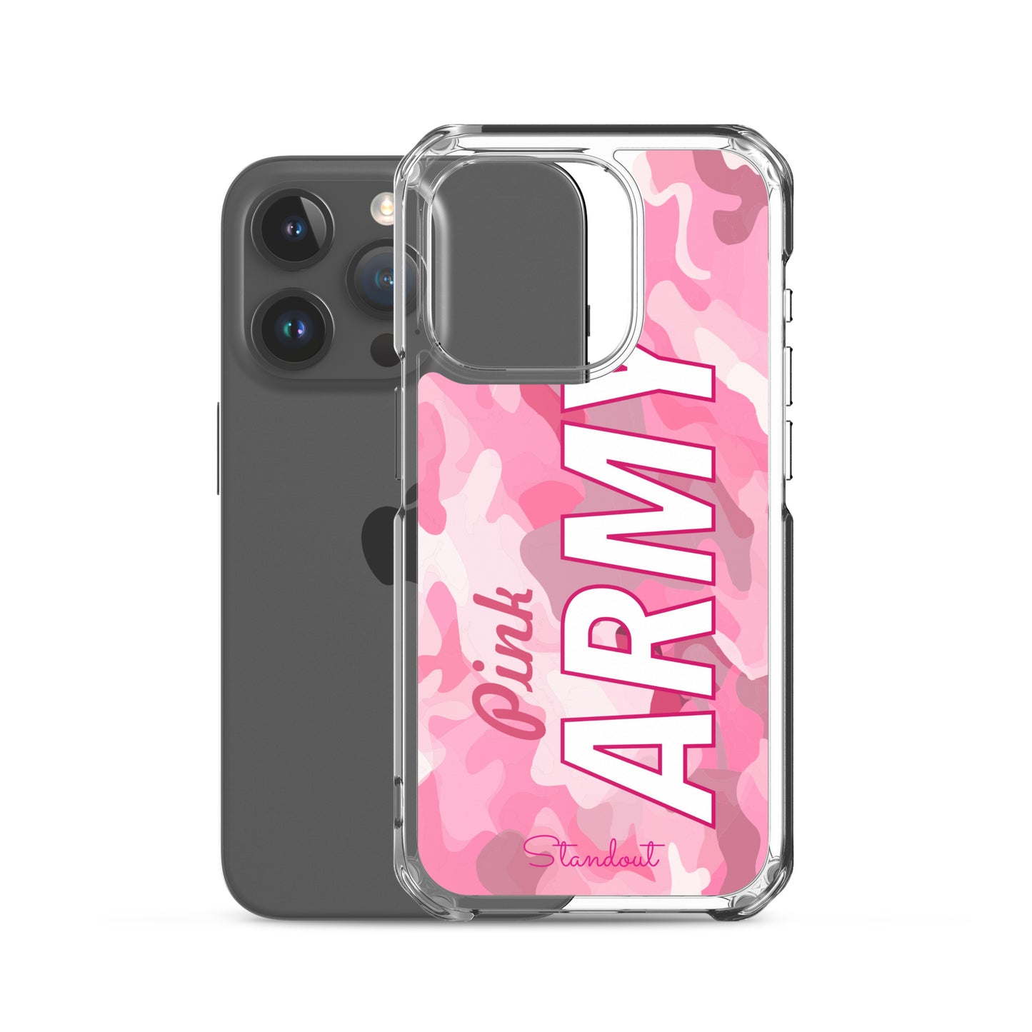 Pink Army Clear Case for iPhone® CCI089