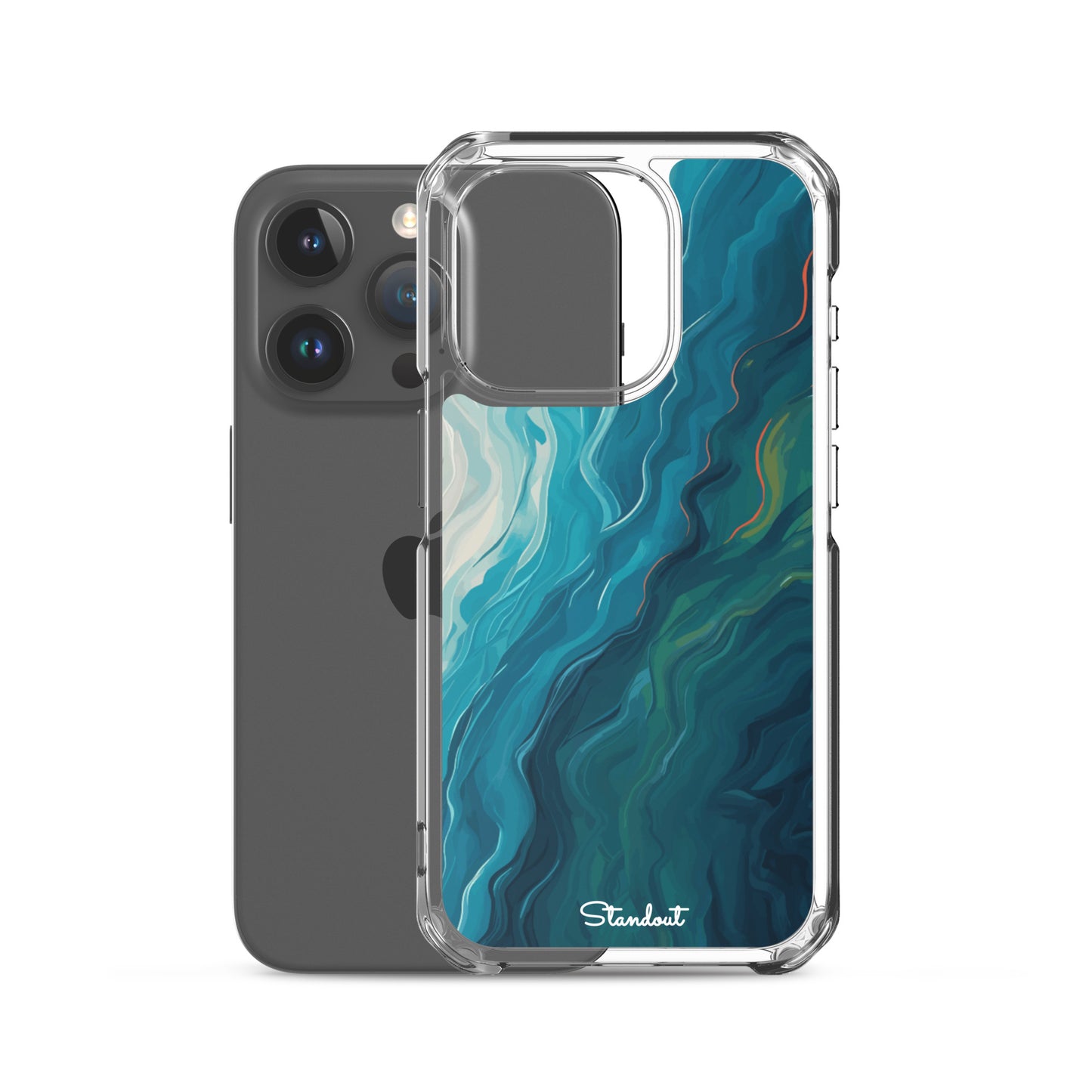 Liquid Blue Clear Case for iPhone®